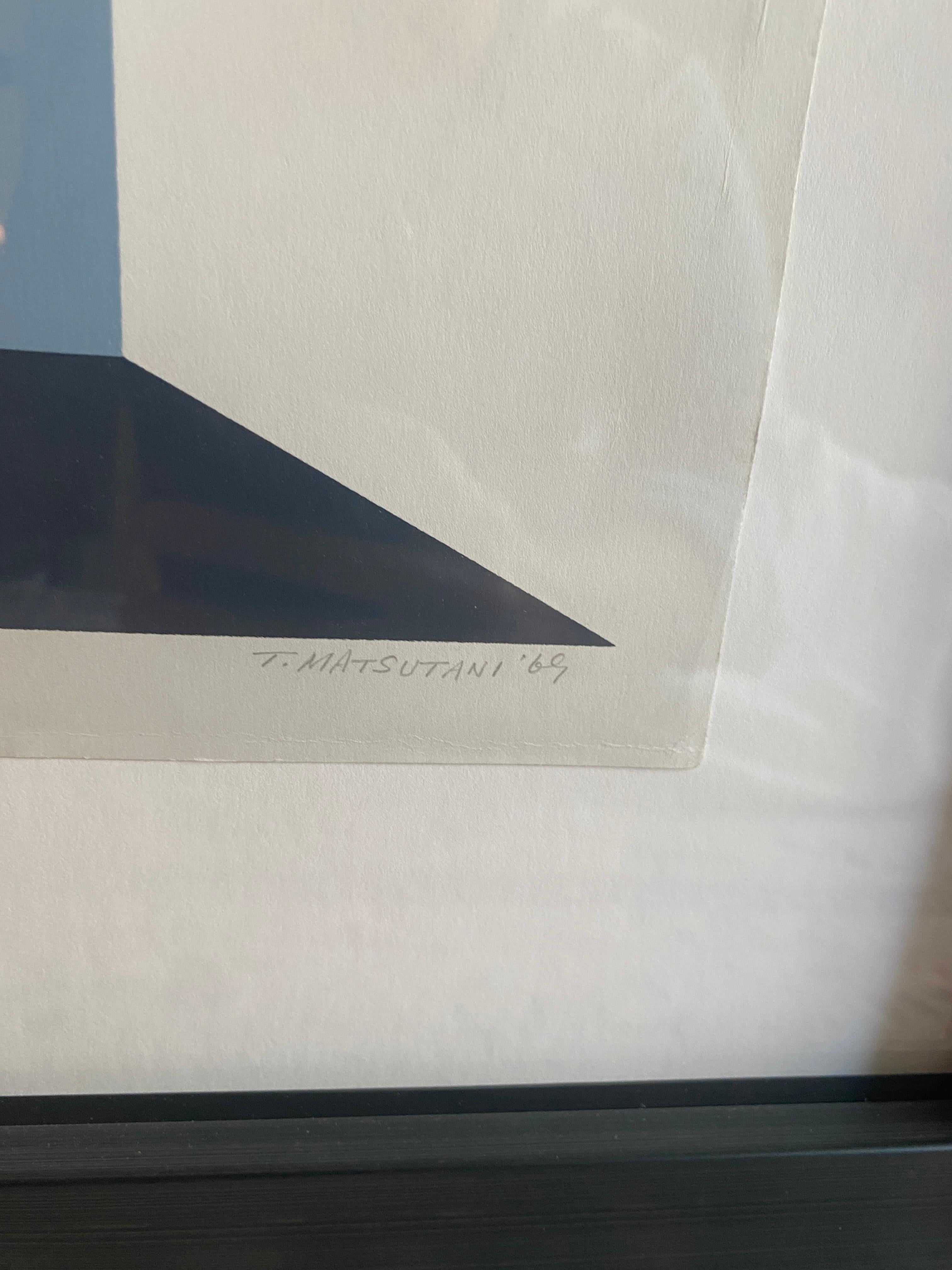 The Proper Place - Gray Abstract Print by Takesada Matsutani