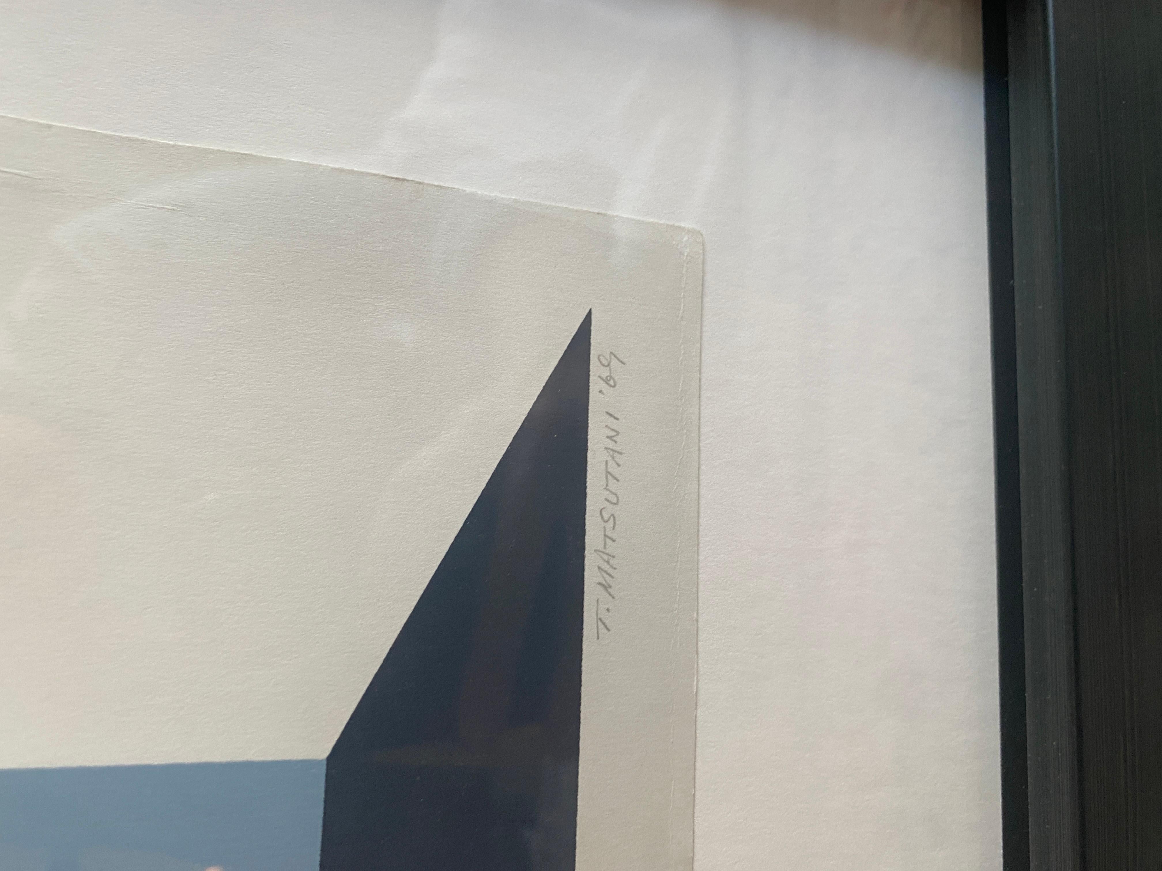 The Proper Place - Gray Abstract Print by Takesada Matsutani