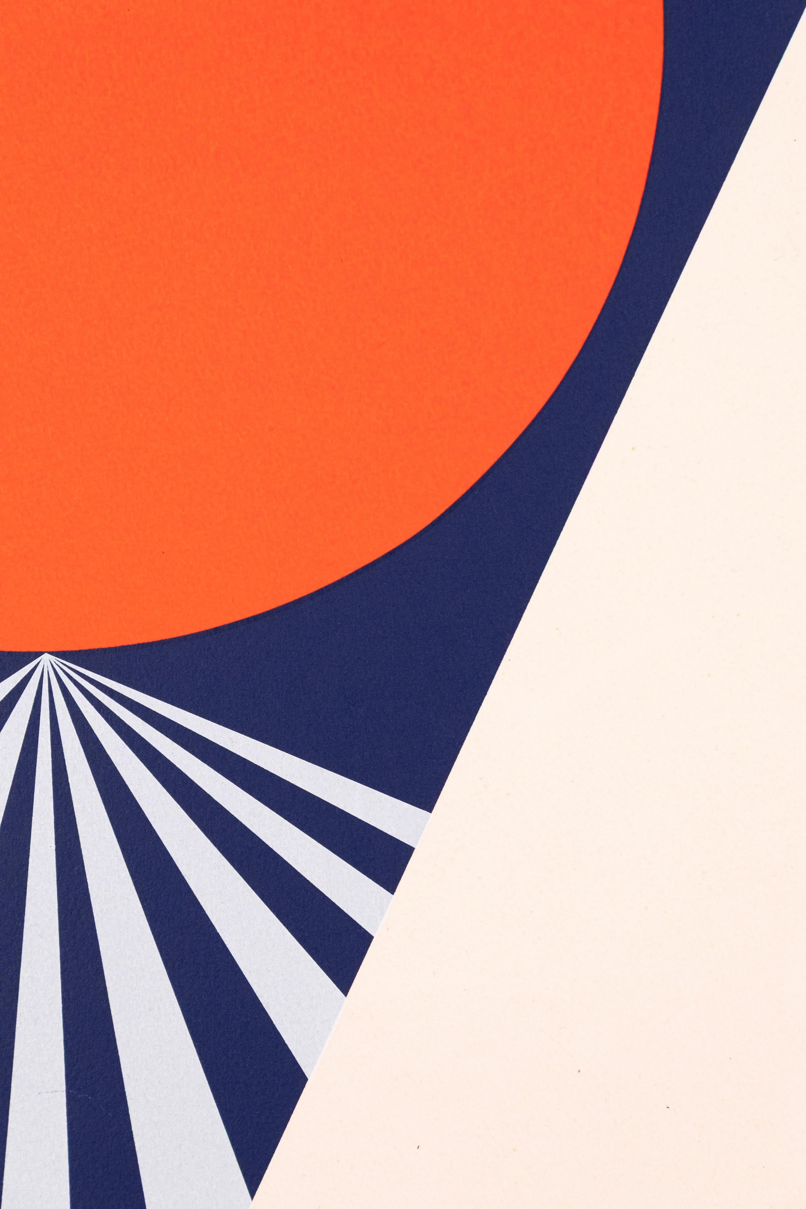 Japanese Takesada Matsutani Propagation-L Signed Abstract Minimalist Silkscreen 42/75 Art For Sale