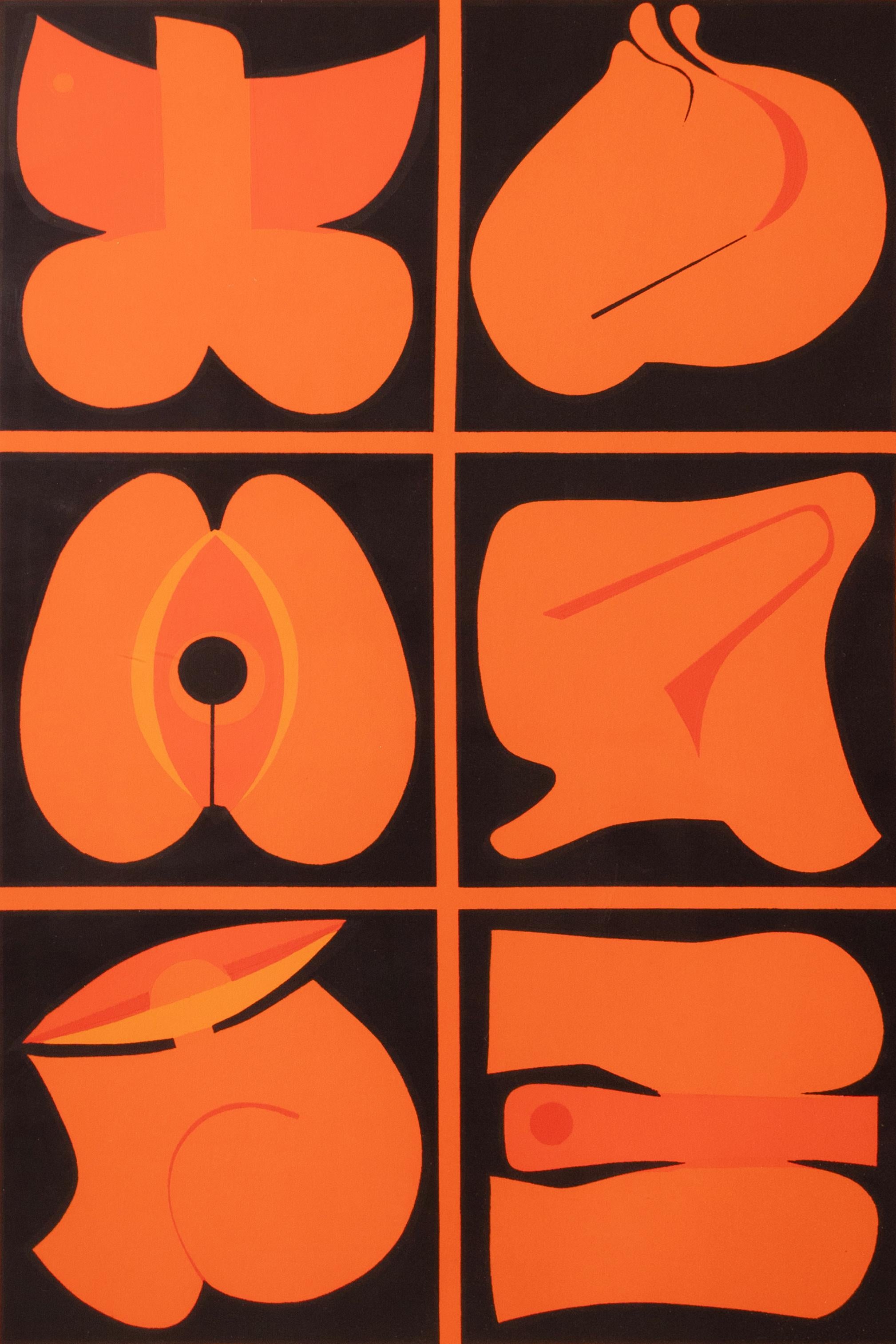 Takeshi Kawashima - Titled #3, 1968 Signed Serigraph on Paper 27/100 (Japanisch) im Angebot