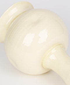 Takeshi Yasuda 'Japanese, b.1943' Creamware Studio Pottery Hand Thrown Bottle