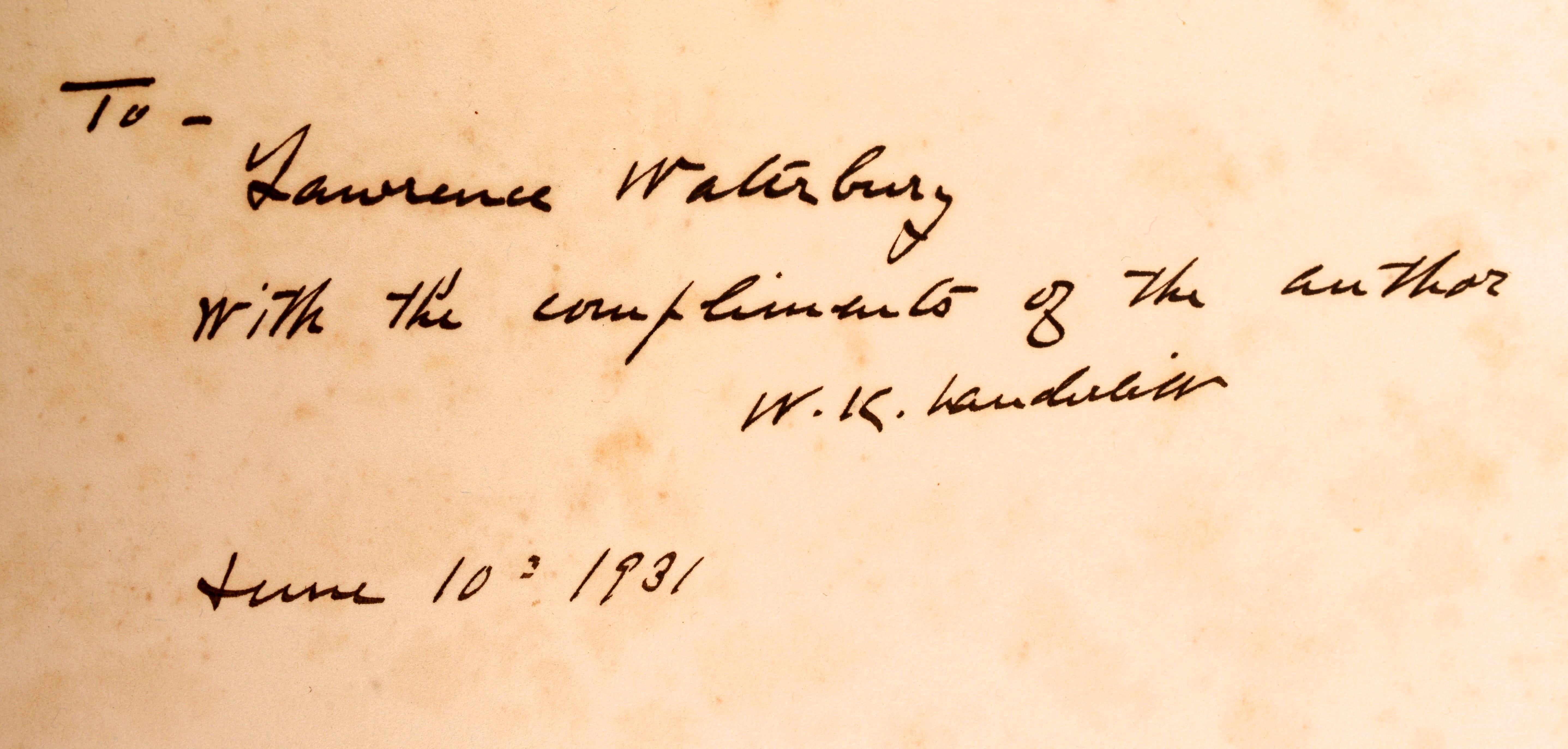 Taking One's Own Ship Around the World, von William K. Vanderbilt, signiert im Zustand „Gut“ im Angebot in valatie, NY