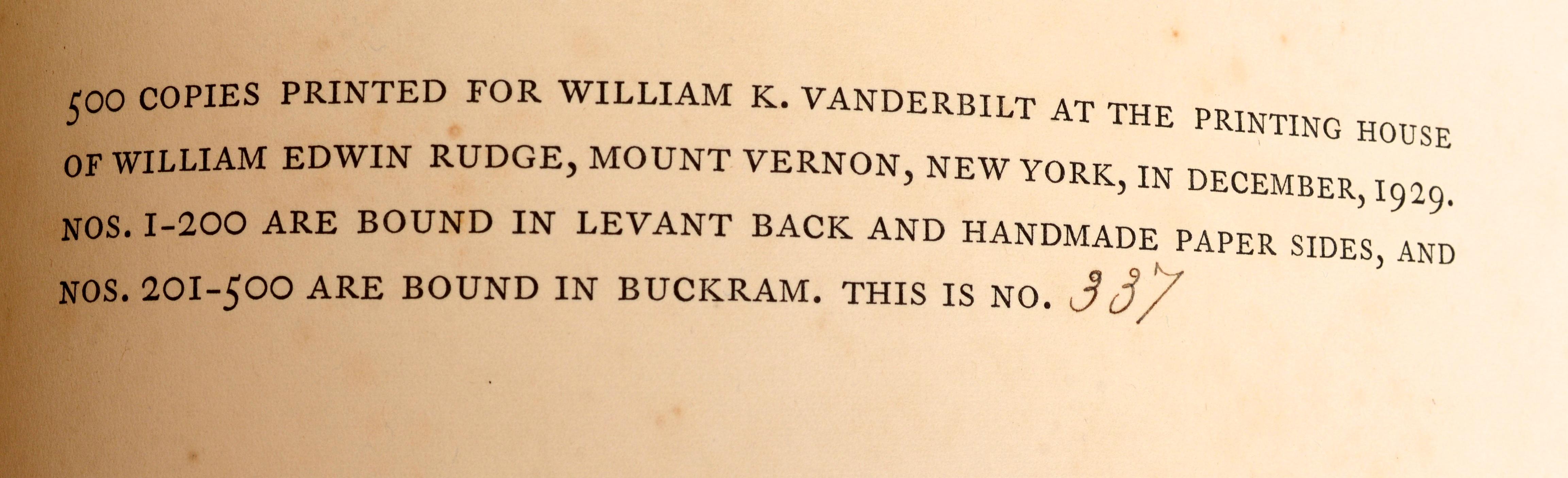 Taking One's Own Ship Around the World, by and Signed by William K. Vanderbilt In Good Condition For Sale In valatie, NY