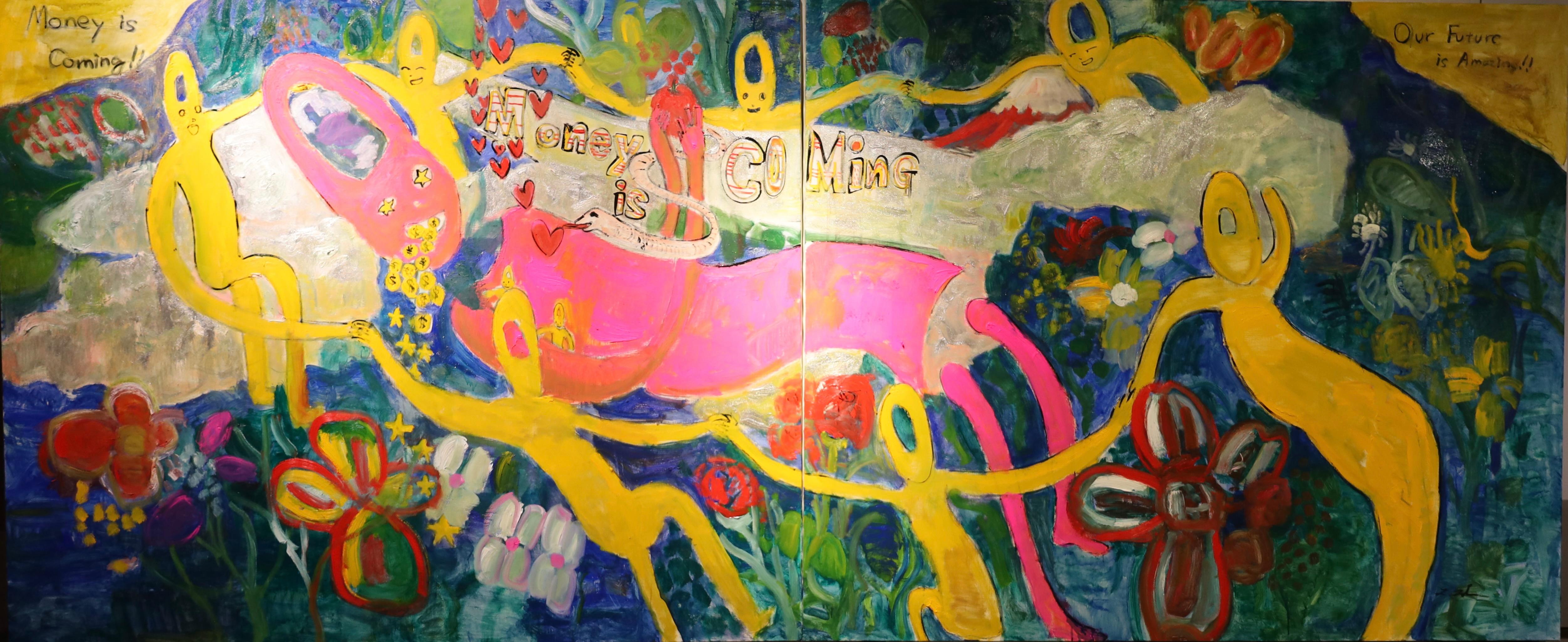 Capitalismo y fruta prohibida - Painting de Takuma Tanaka