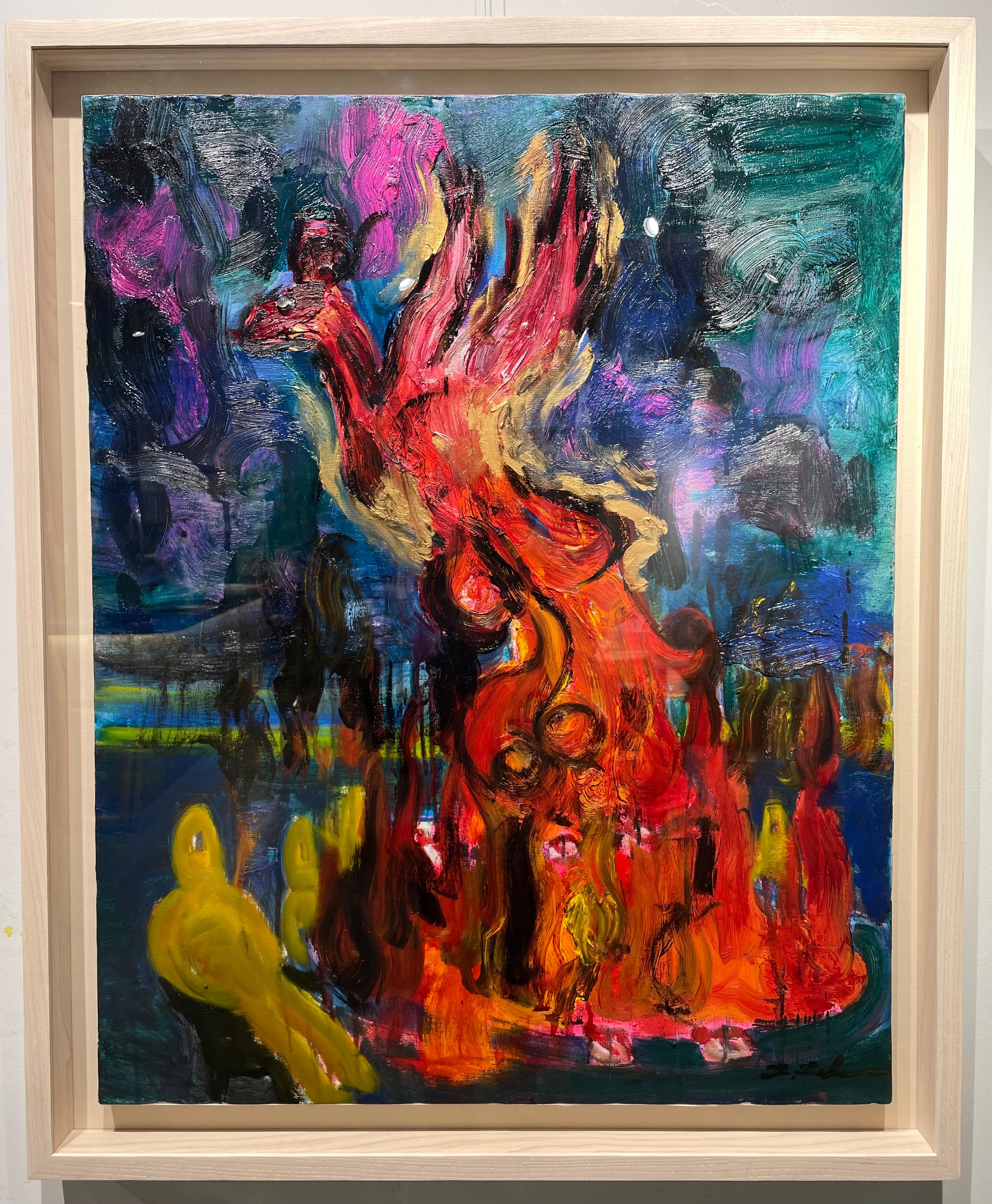 Takuma Tanaka Abstract Painting – フェニックス(Phenix)