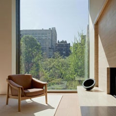 Takumi Lounge Chair – Solid Oak Armchair in Leather