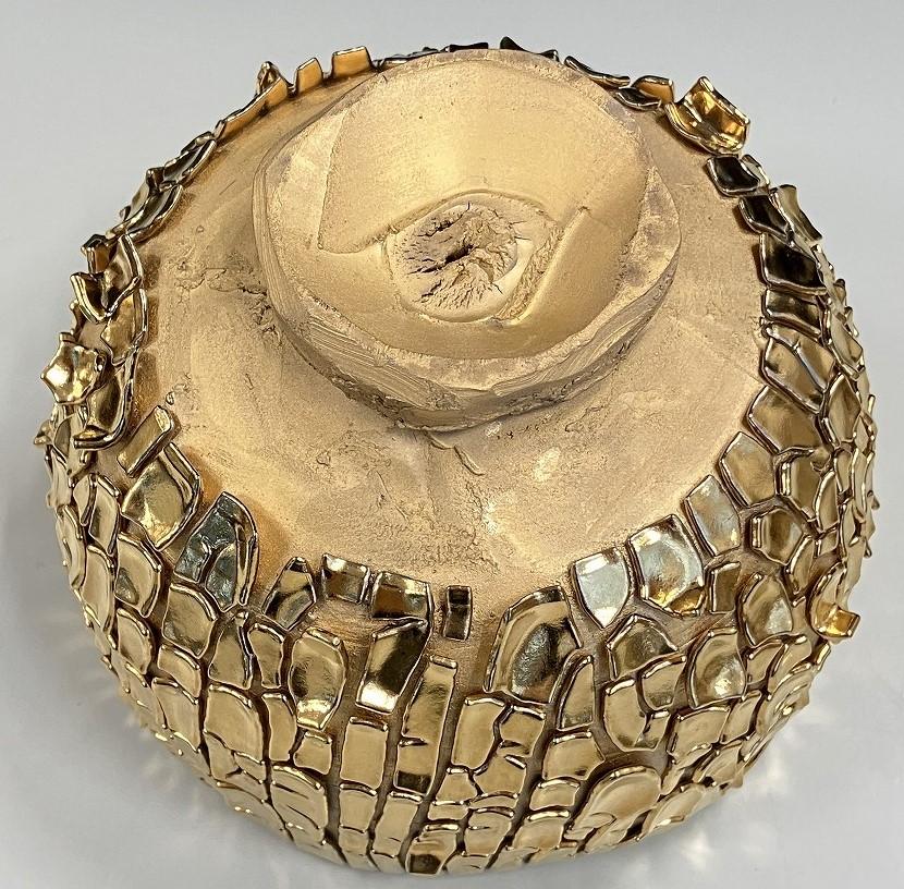 Takuro Kuwata 桑田卓郎
Shino Bowl with golden and kairagi glaze