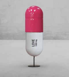 Pilule d'amour rose 1000 MG  -  sculpture pop