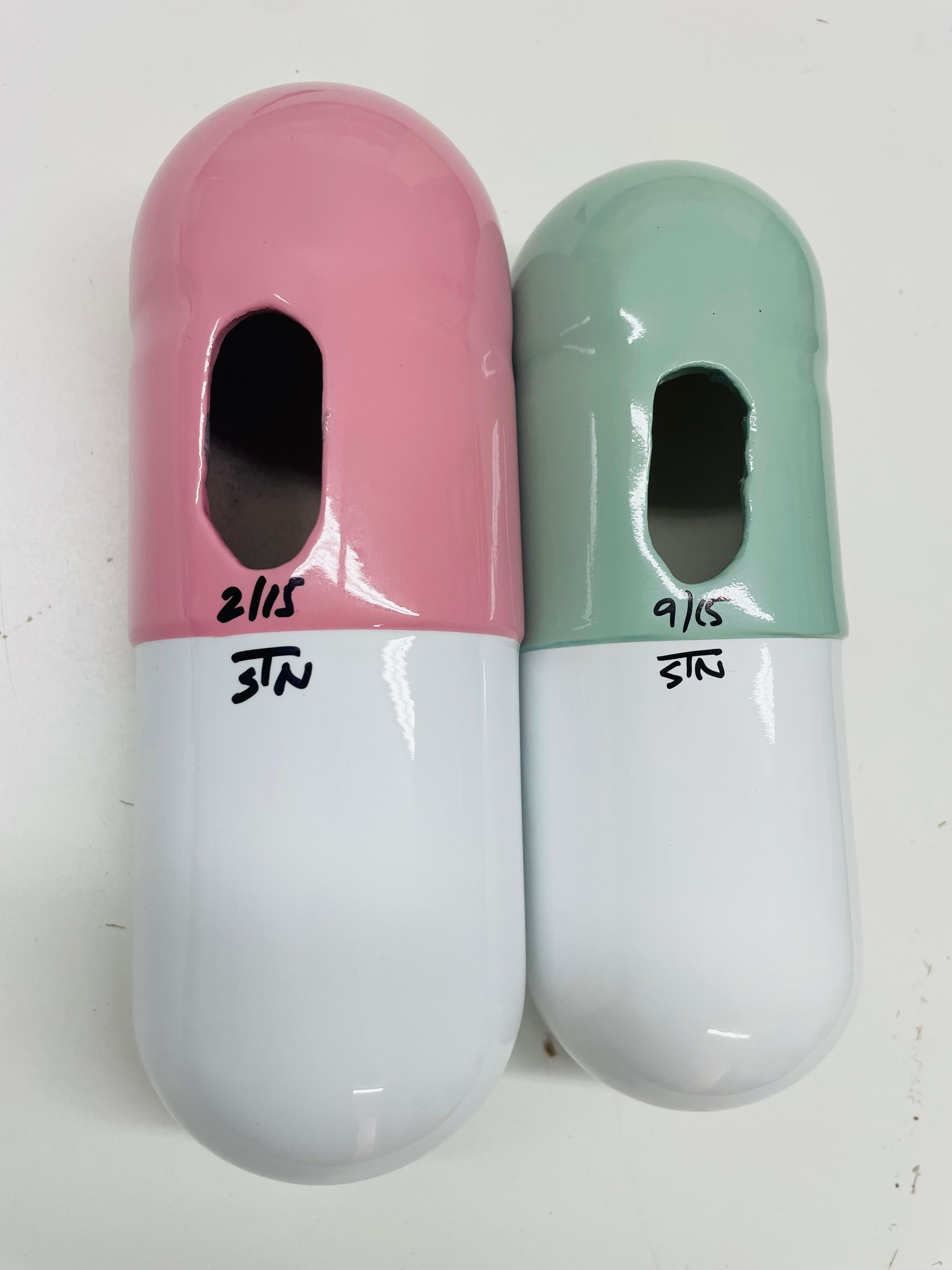 20 MG Pastilla mágica Hope Combo (rosa claro, verde menta) - escultura figurativa en venta 2