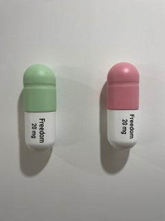 20 ML Freedom Matte pill Combo (Rosa, Verde menta) - escultura figurativa