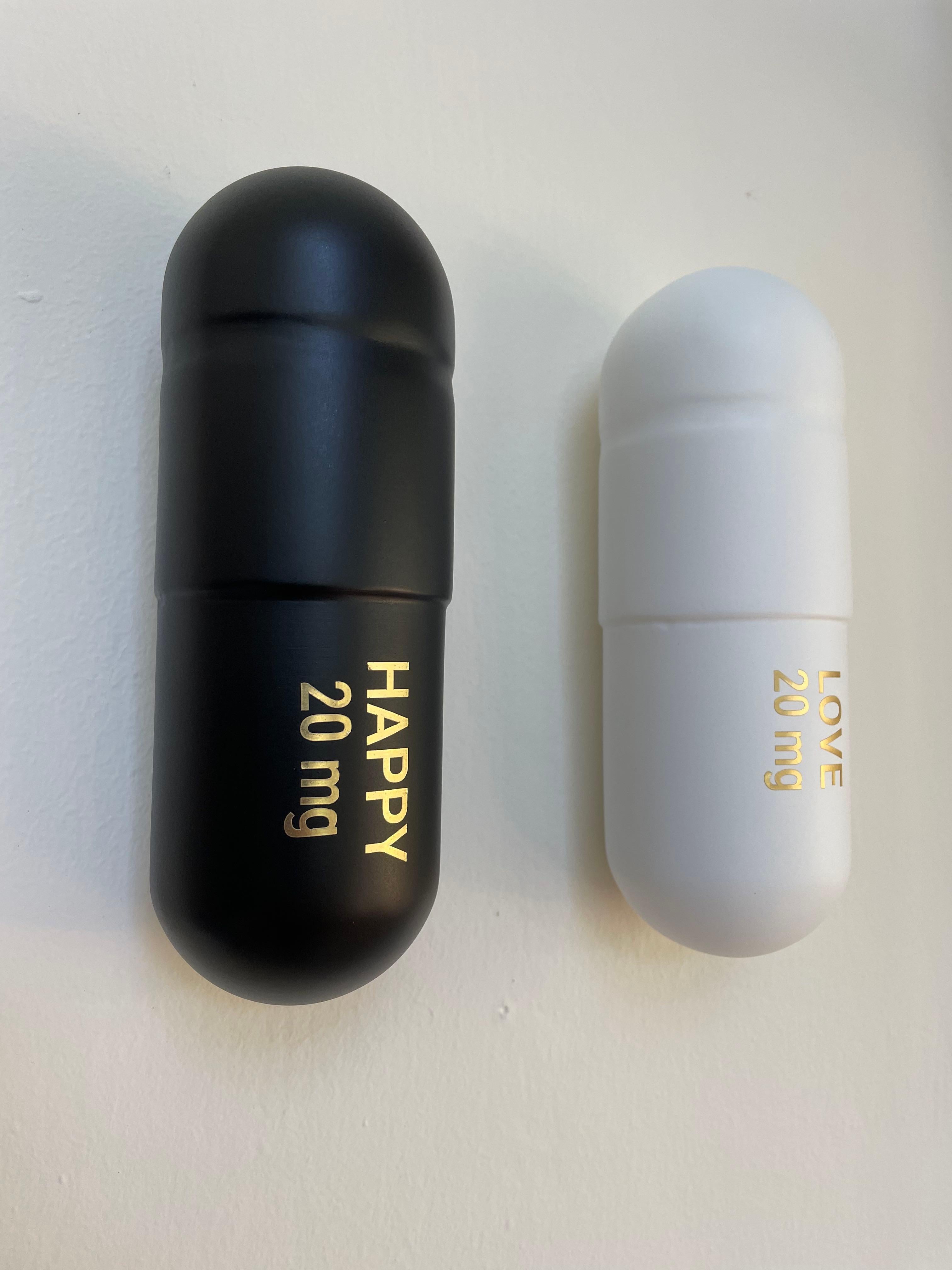 20 ML Combo pastilla Amor Feliz (blanco y negro) - escultura figurativa 2