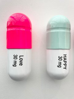 30 ML Happy Love pill Combo (Mint green, pink, red) - figurative sculpture