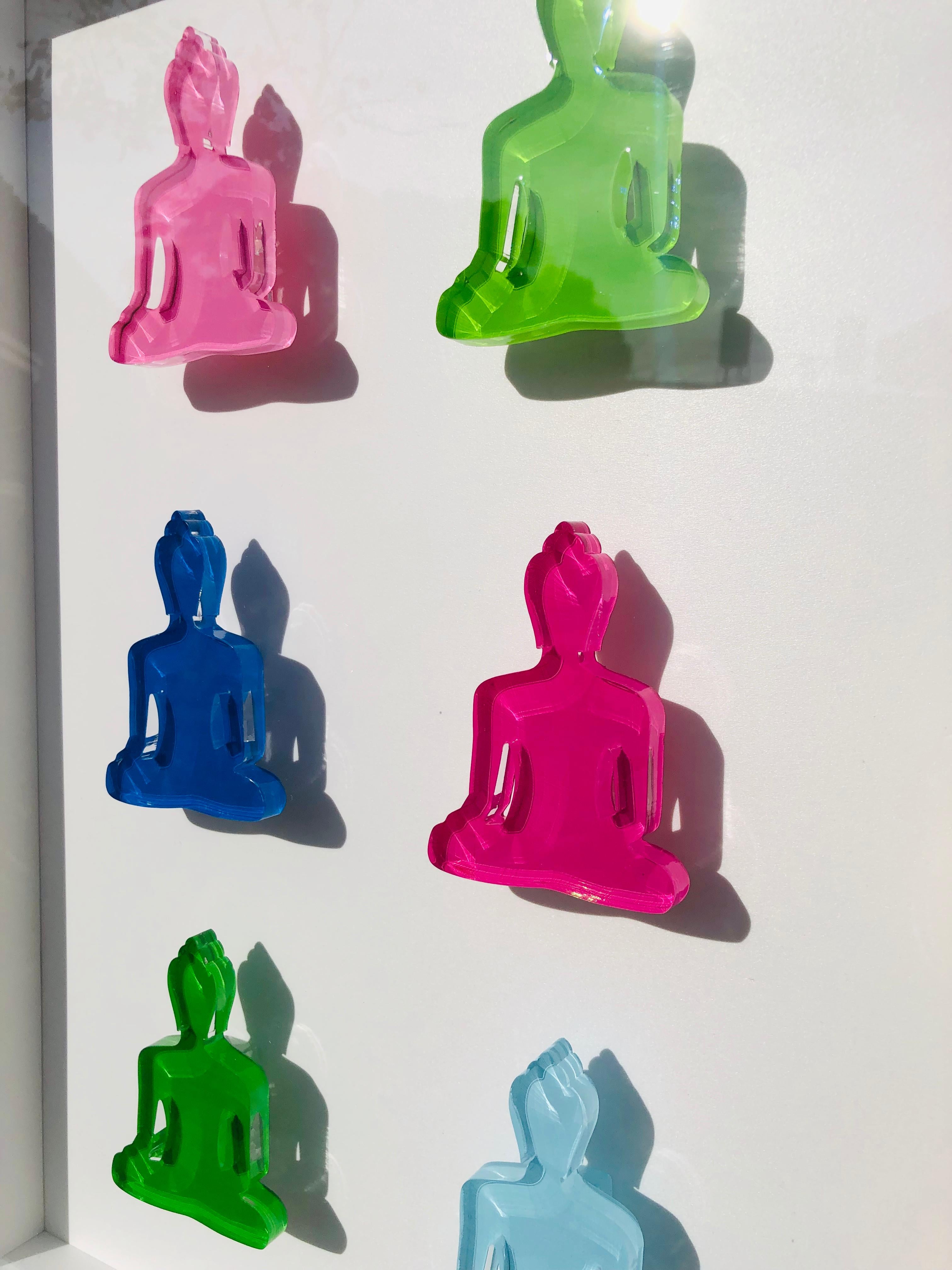 Buddha sculptures wall art - Nine no 6 2