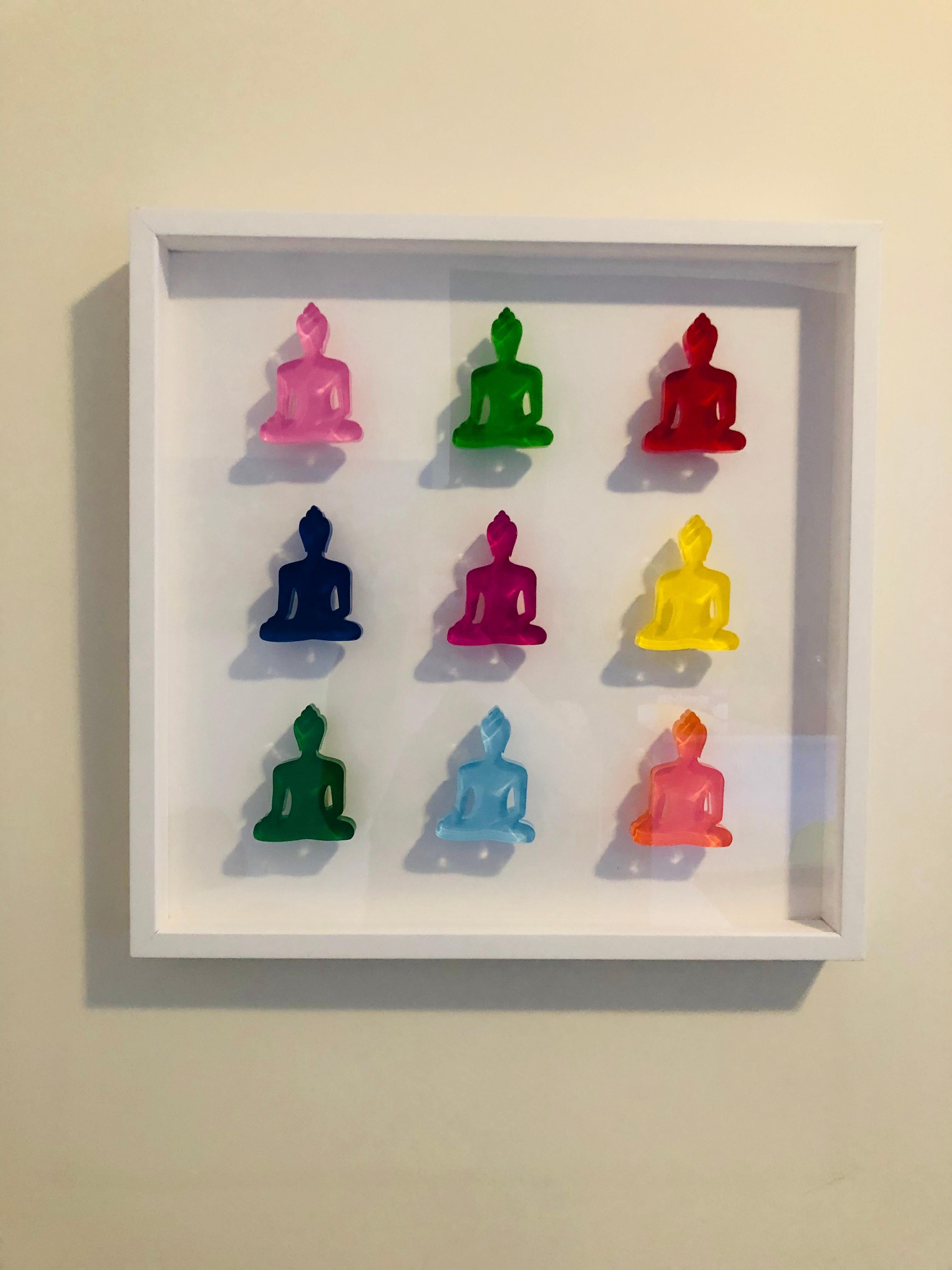 Buddha sculptures wall art - Nine no 6 4