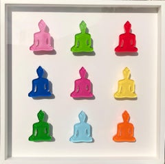 Buddha sculptures wall art - Nine no 6