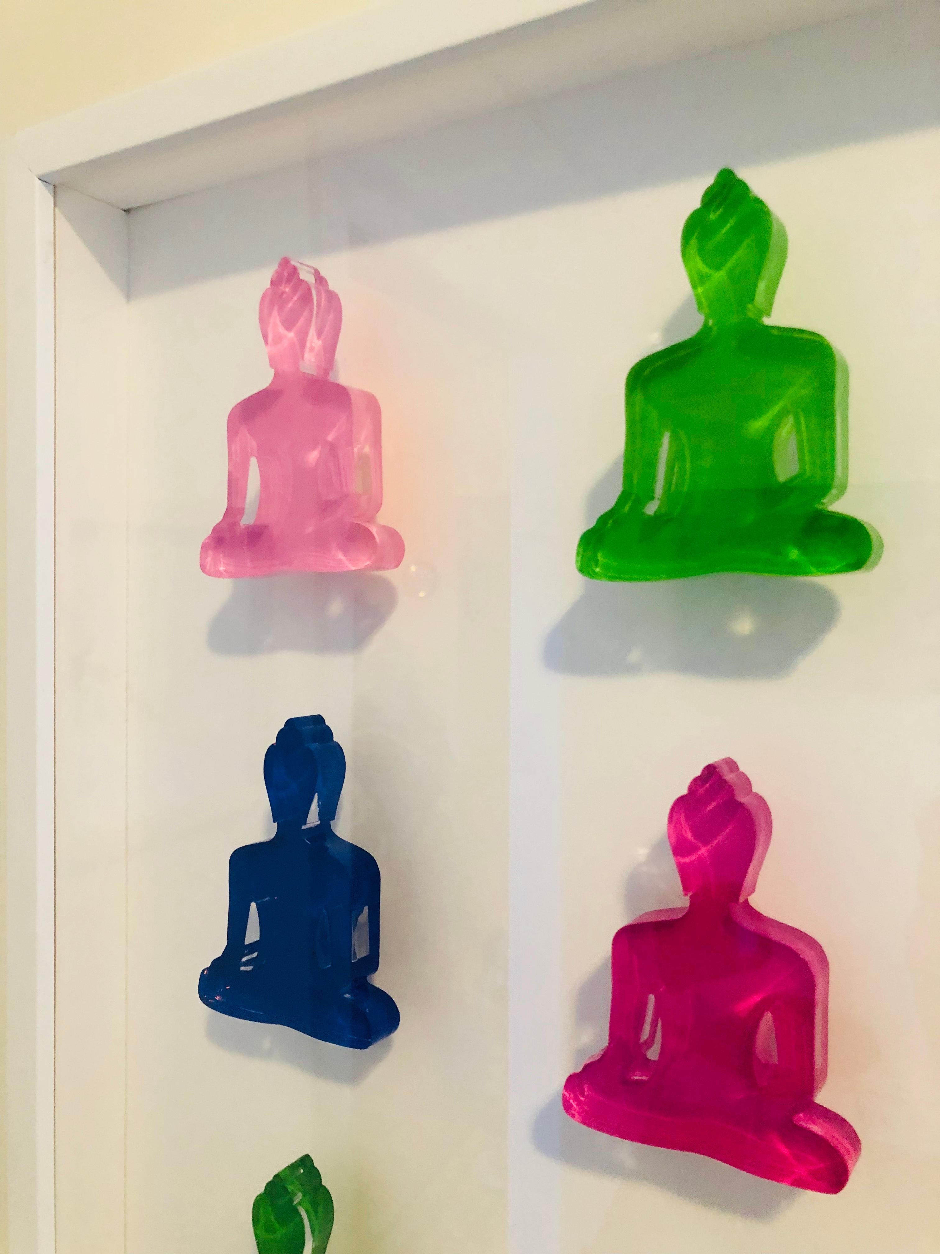 Contemporary Buddhist Wall Art - Nine Buddha Qualities 2