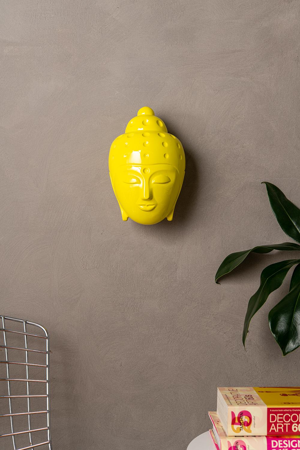yellow buddha head