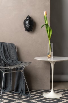 Floating Buddha head Statue - Black