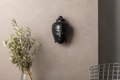 Floating Buddha head Statue - Black