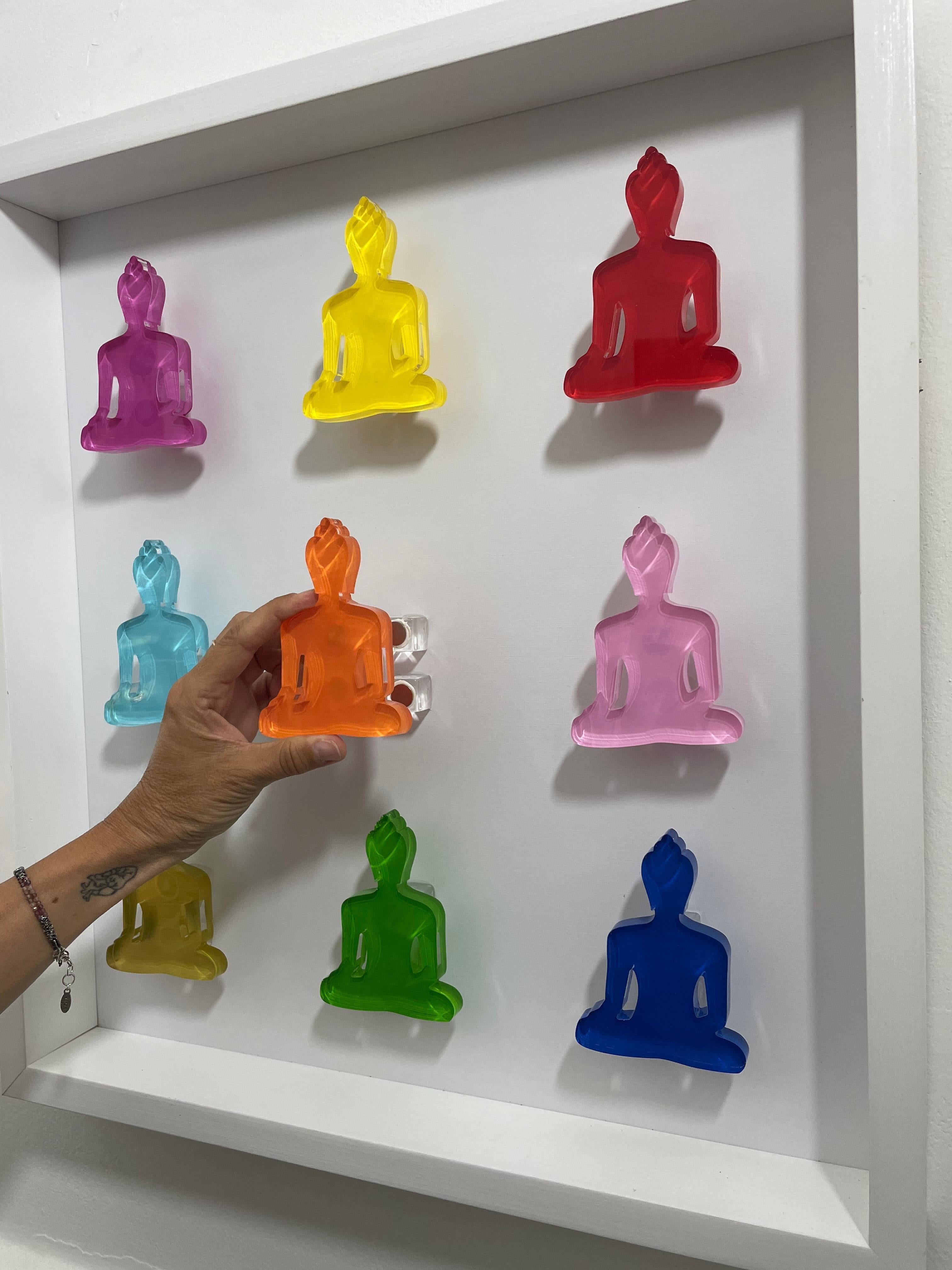 Nine Forever - esculturas de Buda arte mural - arte pop en venta 5