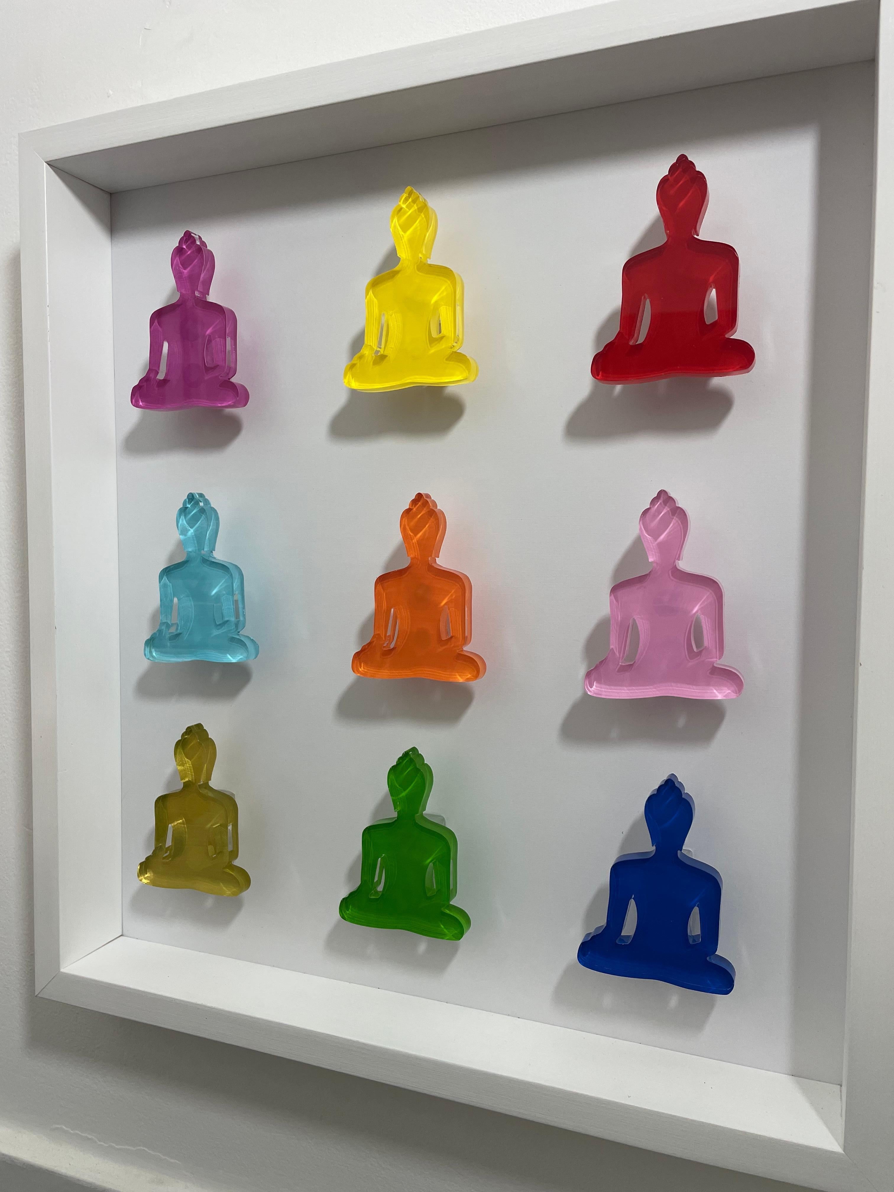 Nine Forever - esculturas de Buda arte mural - arte pop en venta 2