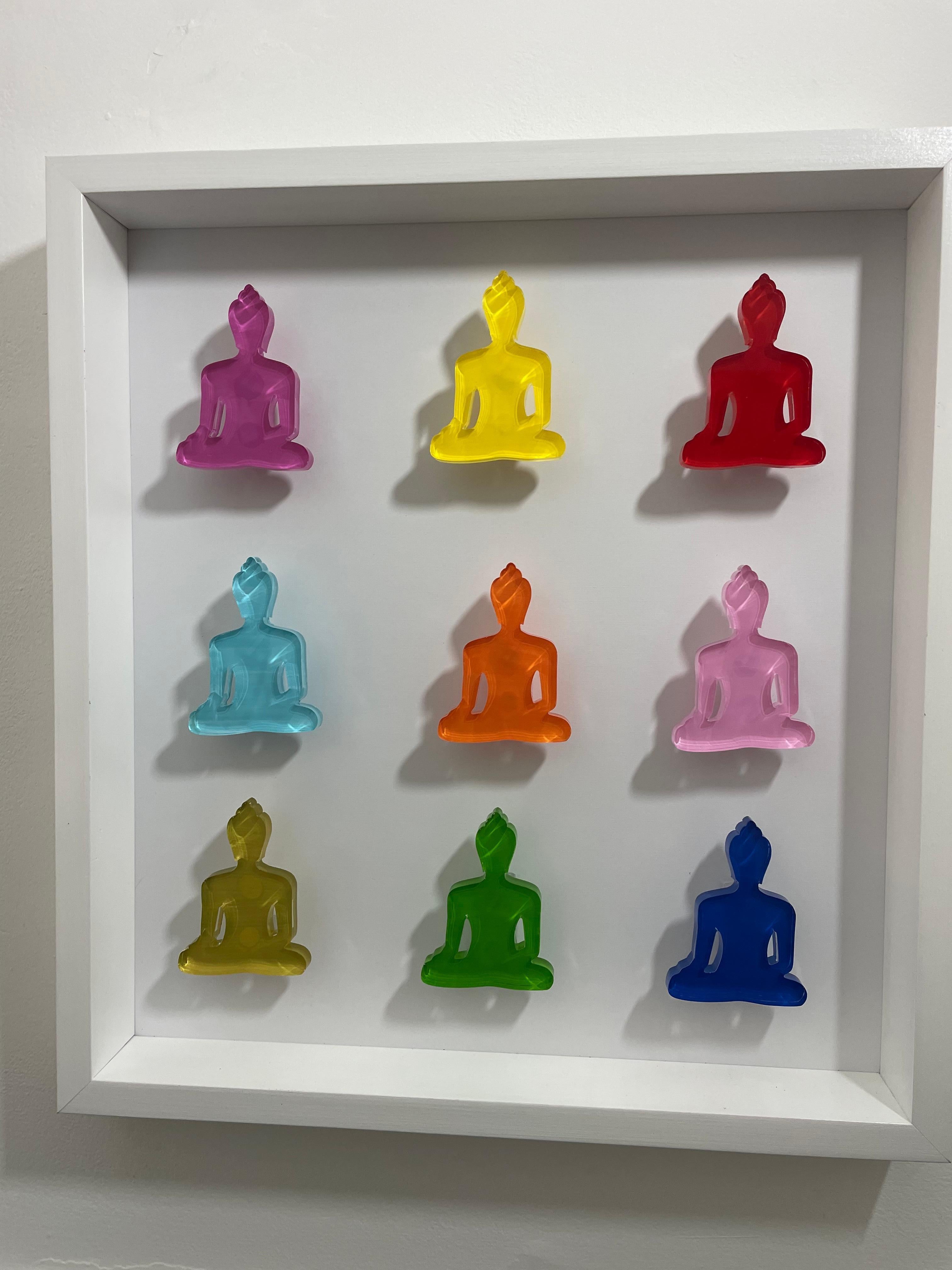 Nine Forever - esculturas de Buda arte mural - arte pop en venta 3