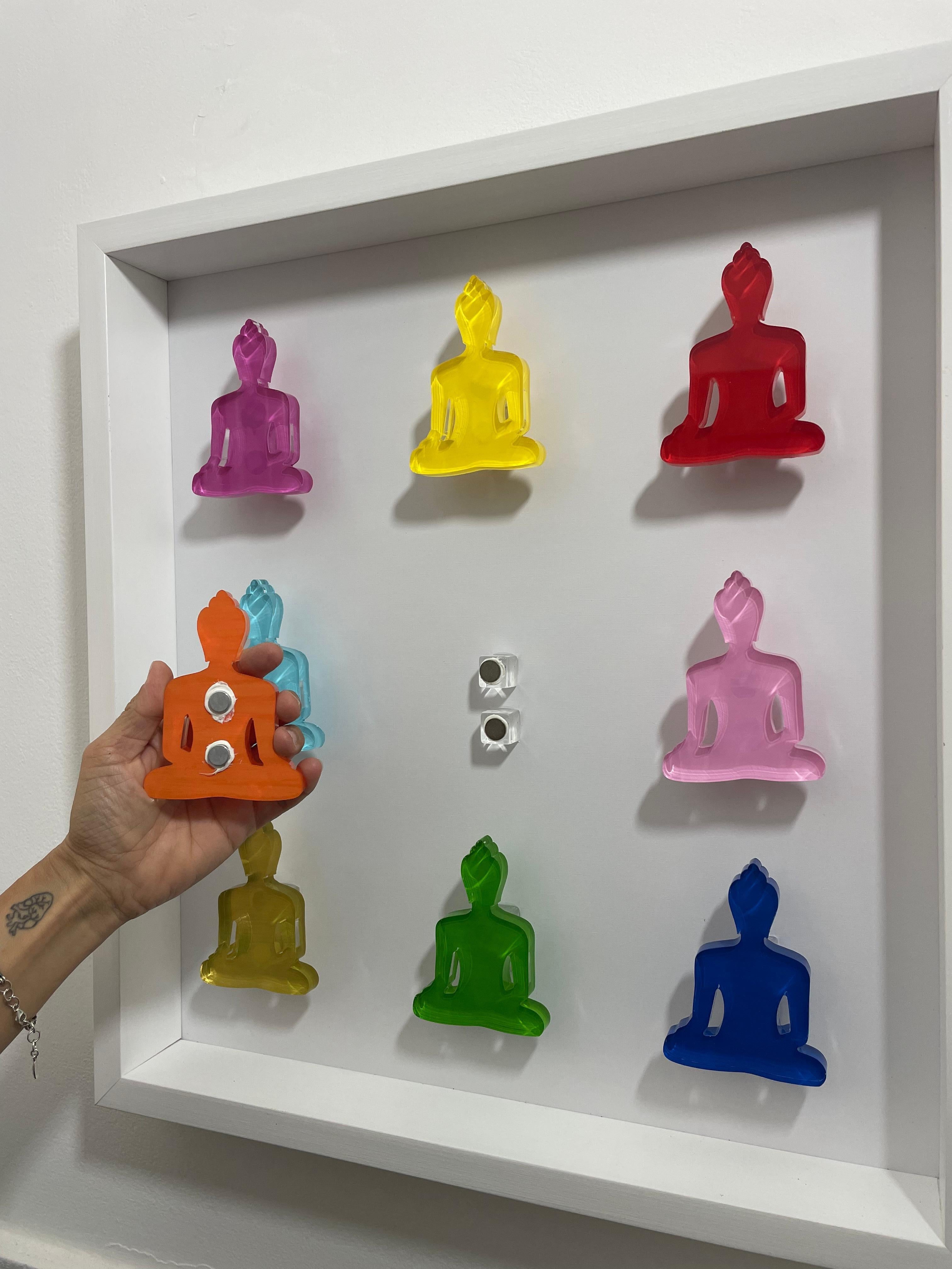 Nine Forever - esculturas de Buda arte mural - arte pop en venta 4