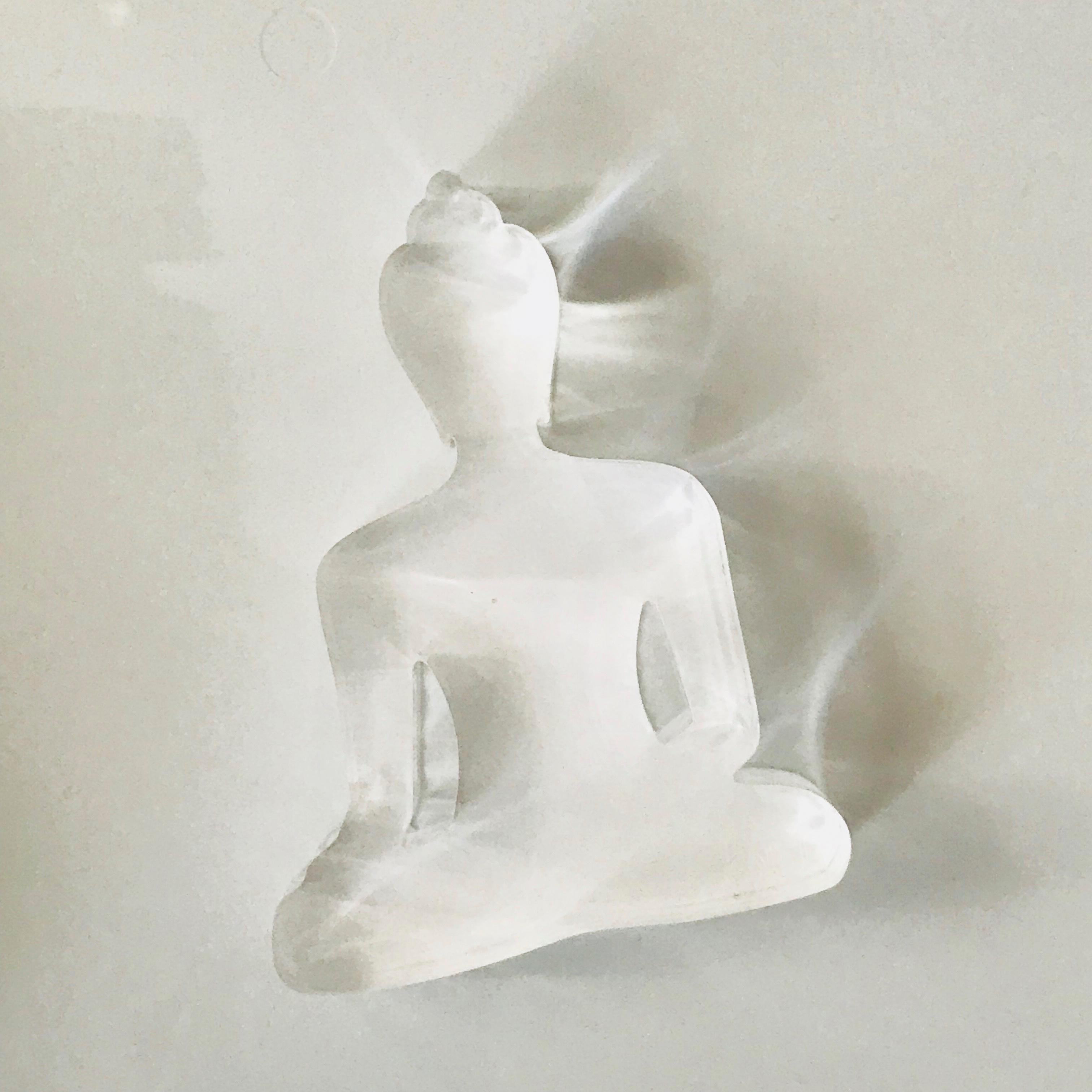 White mini Buddha statue 1