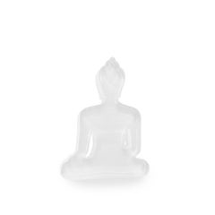 White mini buddha, Plexiglas, hand painted 