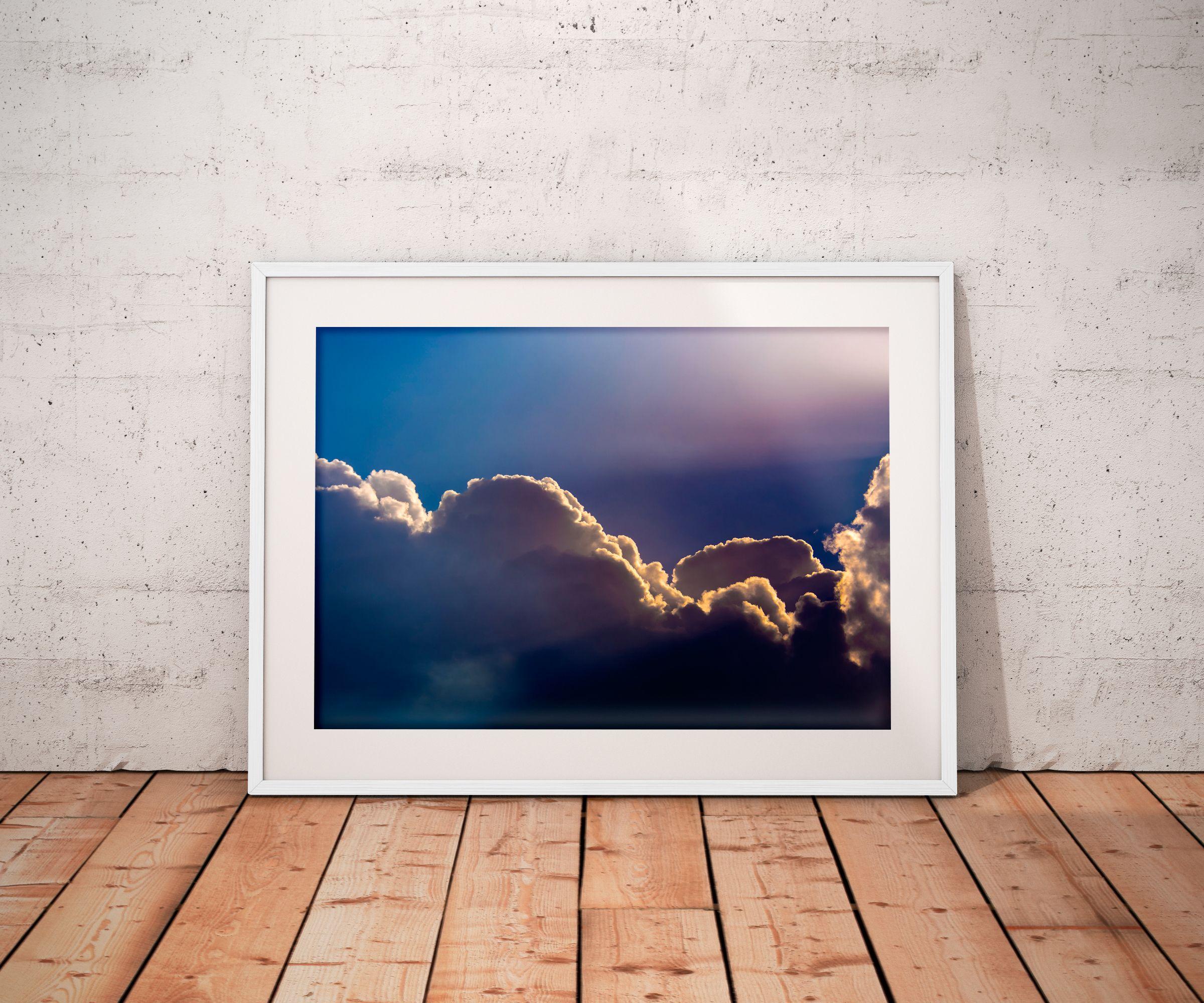 Morning has broken, Photograph, Archival Ink Jet - Purple Color Photograph by Tal Paz-Fridman