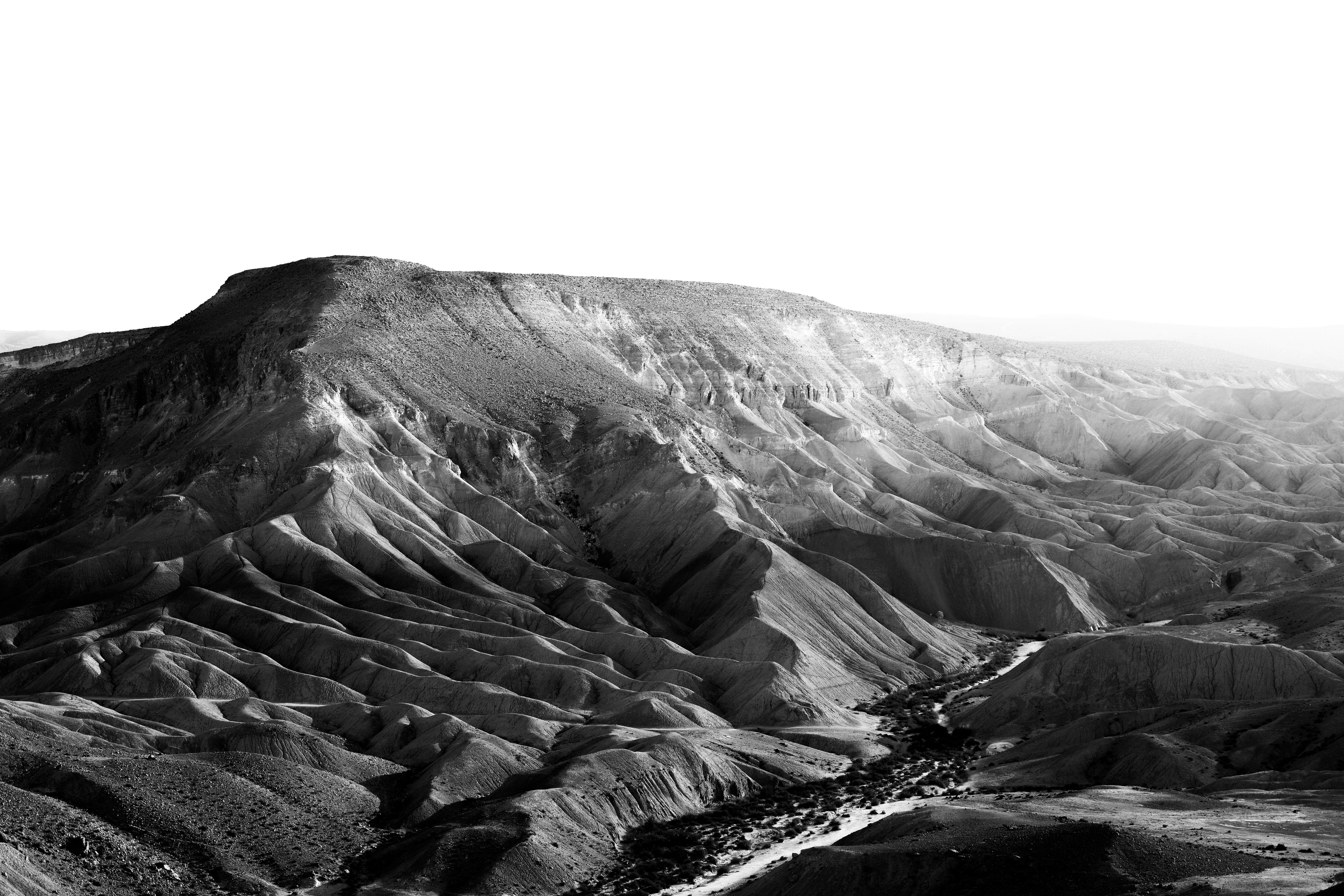 Tal Paz-Fridman Black and White Photograph – Nahal Zin, Fotografie, Archivtinte- Jet