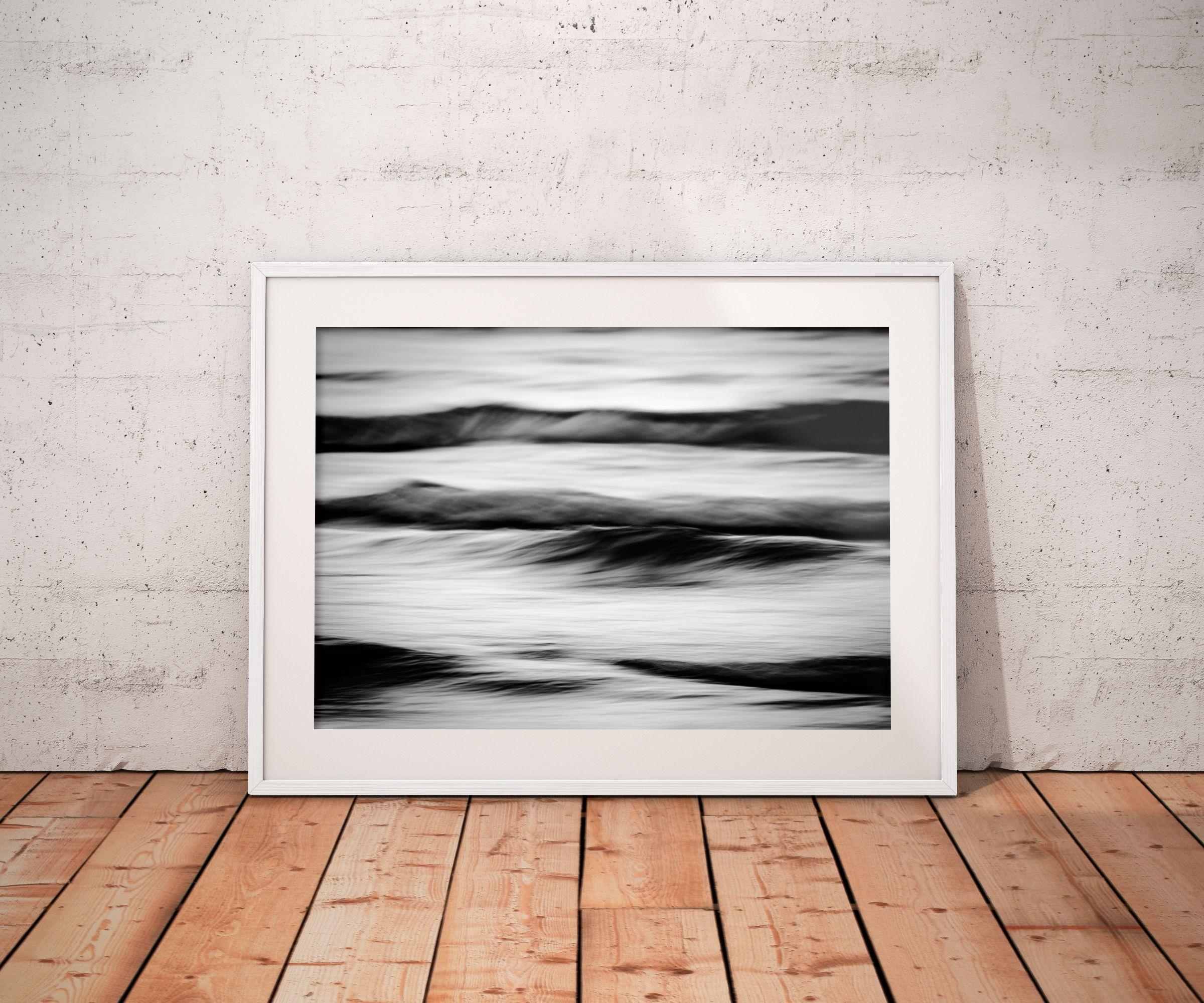 Waves II captures a body of water carrying colors that traditionally contrast typical waves, with the lighter tones being applied to the general mass of water, and only the wake carrying darker tones.    *****    Limited Edition Fine Art Prints,