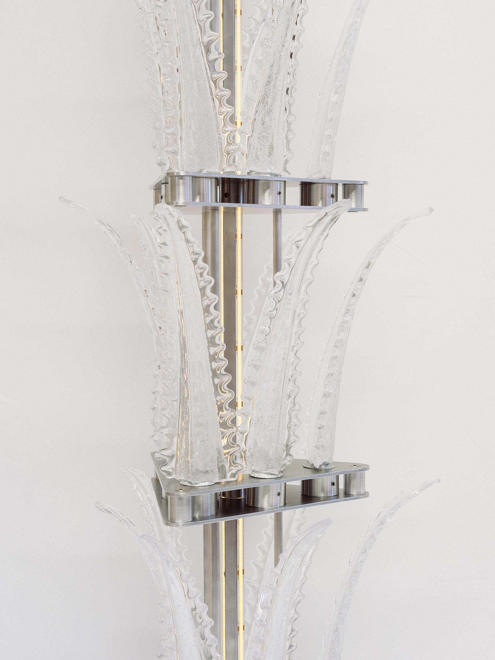 Italian Talar 02, Murano glass floor lamp by SCATTER.D STUDIO For Sale