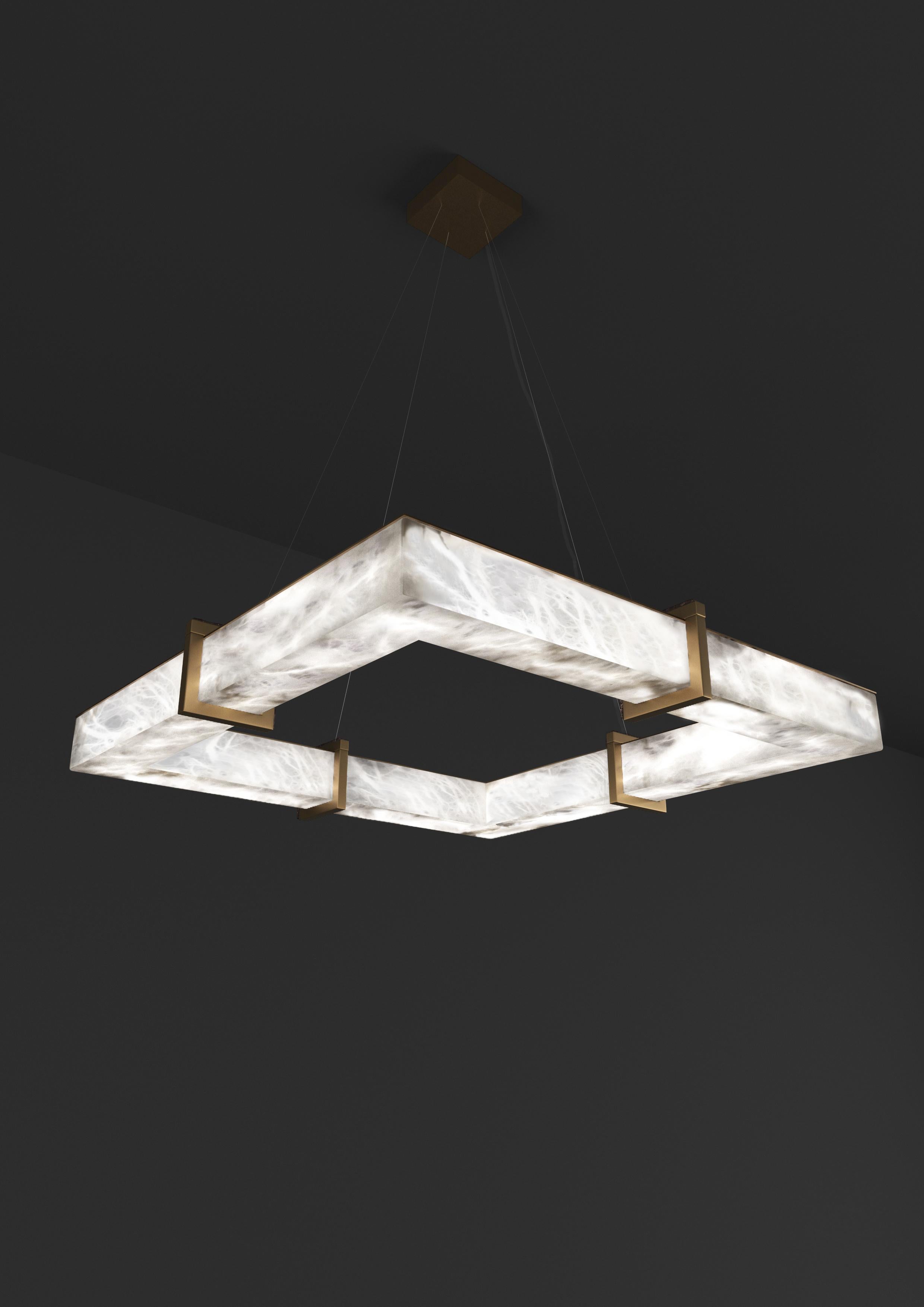 Talassa Bronze Pendant Lamp by Alabastro Italiano
Dimensions: D 80 x W 80 x H 11 cm.
Materials: White alabaster and bronze.

Available in different finishes: Shiny Silver, Bronze, Brushed Brass, Ruggine of Florence, Brushed Burnished, Shiny Gold,