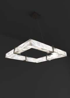Talassa Brushed Black Metal Pendant Lamp by Alabastro Italiano