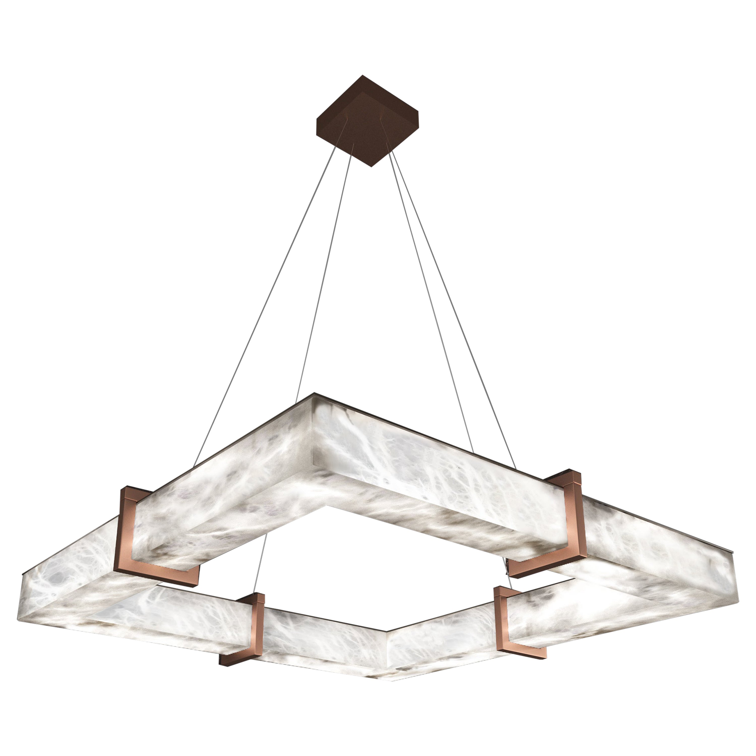 Lampe suspendue Talassa en cuivre par Alabastro Italiano