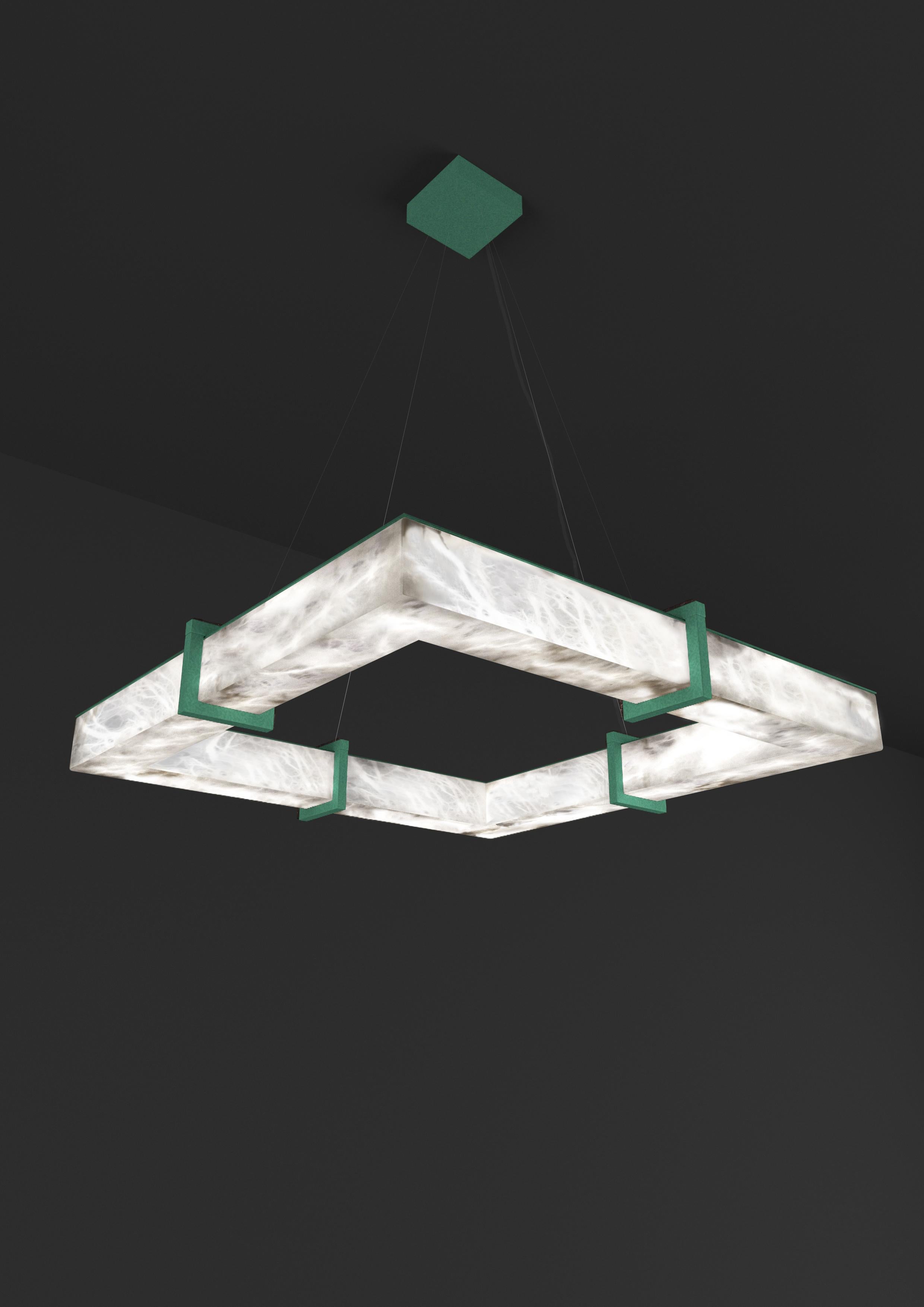 Talassa Freedom Green Metall-Pendelleuchte von Alabastro Italiano
Abmessungen: T 80 x B 80 x H 11 cm.
MATERIALIEN: Weißer Alabaster und Metall.

Erhältlich in verschiedenen Ausführungen: Glänzendes Silber, Bronze, gebürstetes Messing, Ruggine von