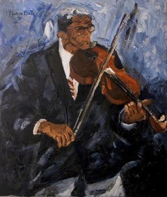 El Violinista, Painting, Oil on Canvas