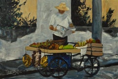 Frutero de Santa Clara, Painting, Oil on Wood Panel