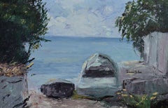 La Tranquilidad de la Isla, Painting, Oil on Wood Panel