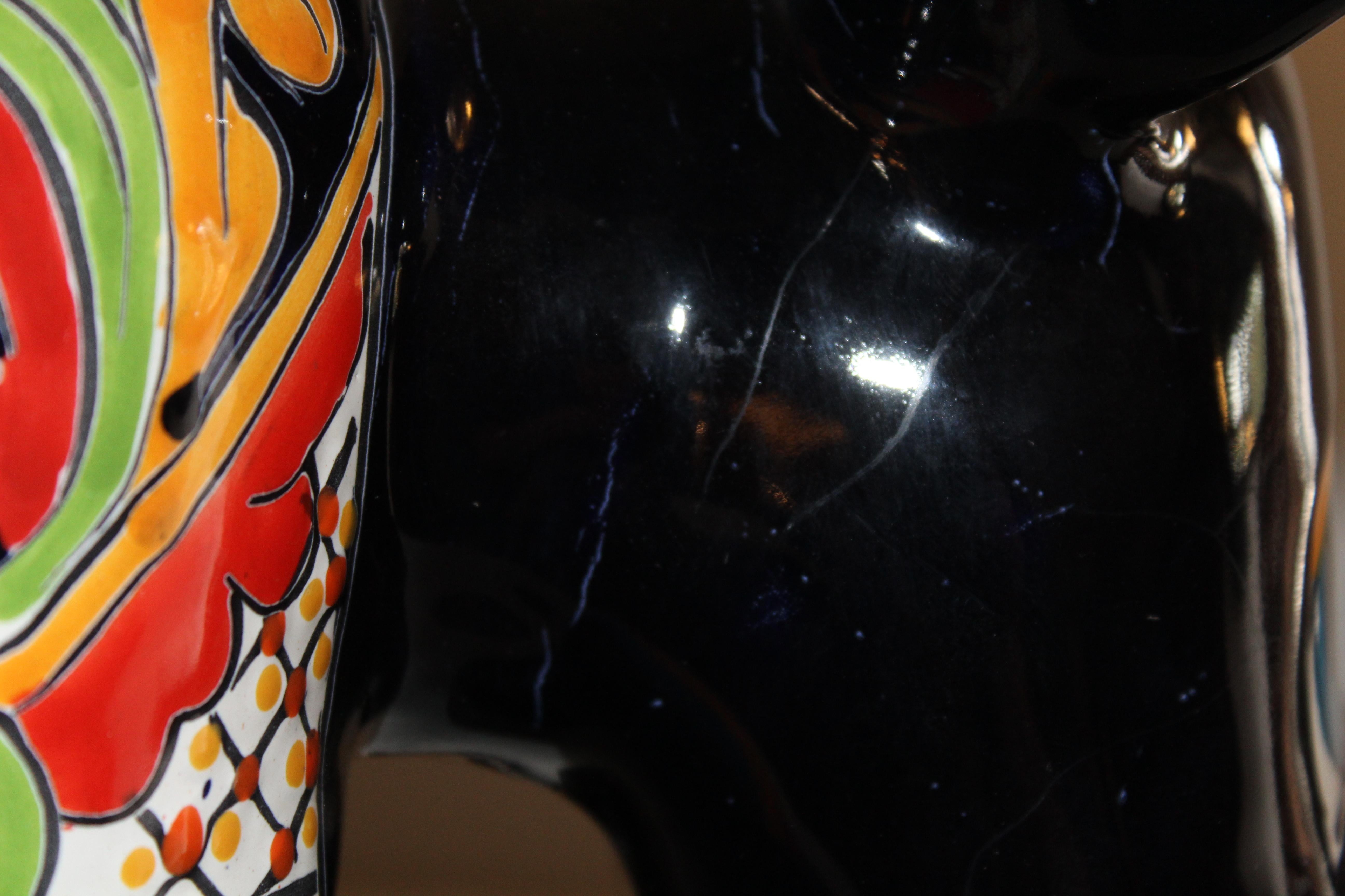 Talavera Dog Sculpture For Sale 6