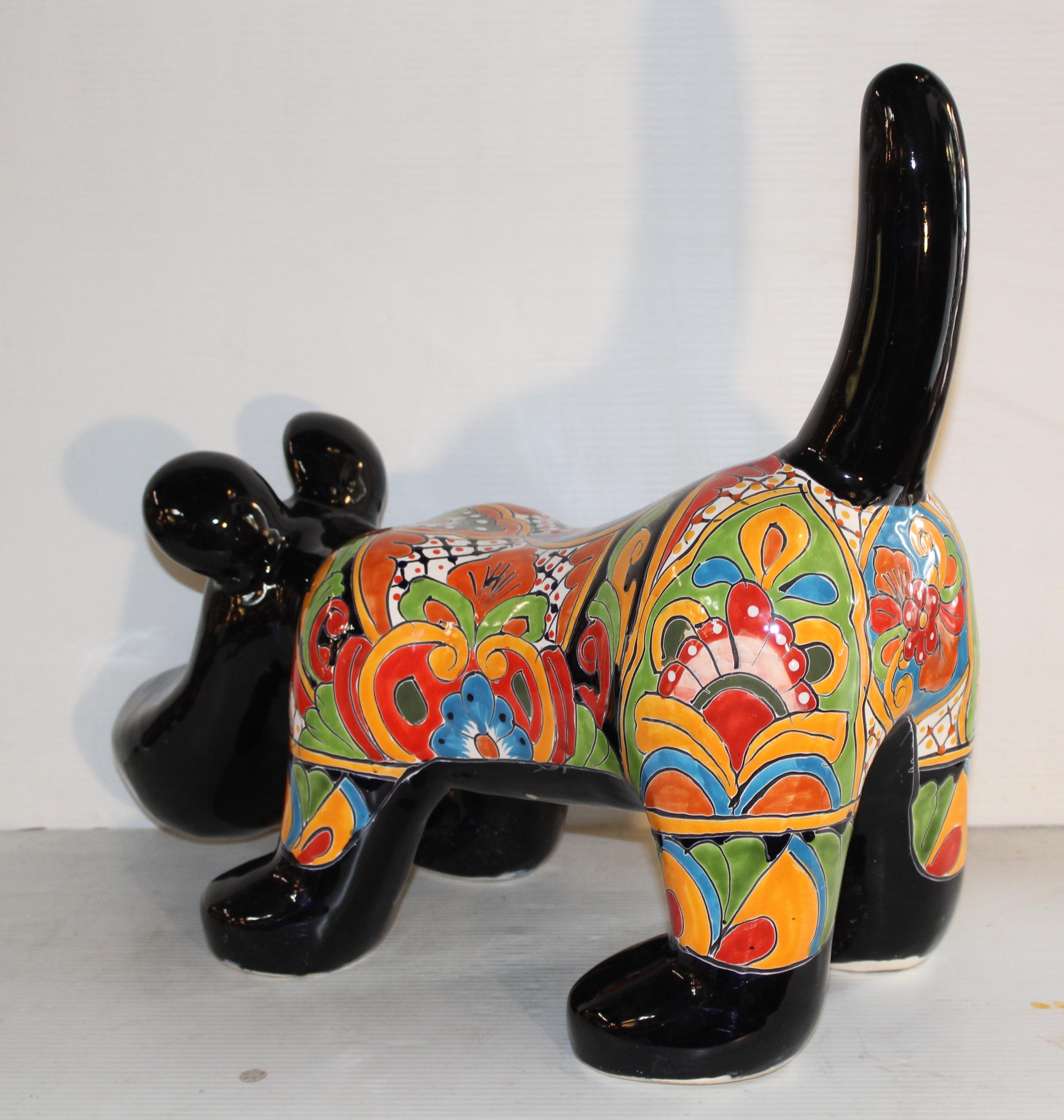 Talavera Dog Sculpture For Sale 1