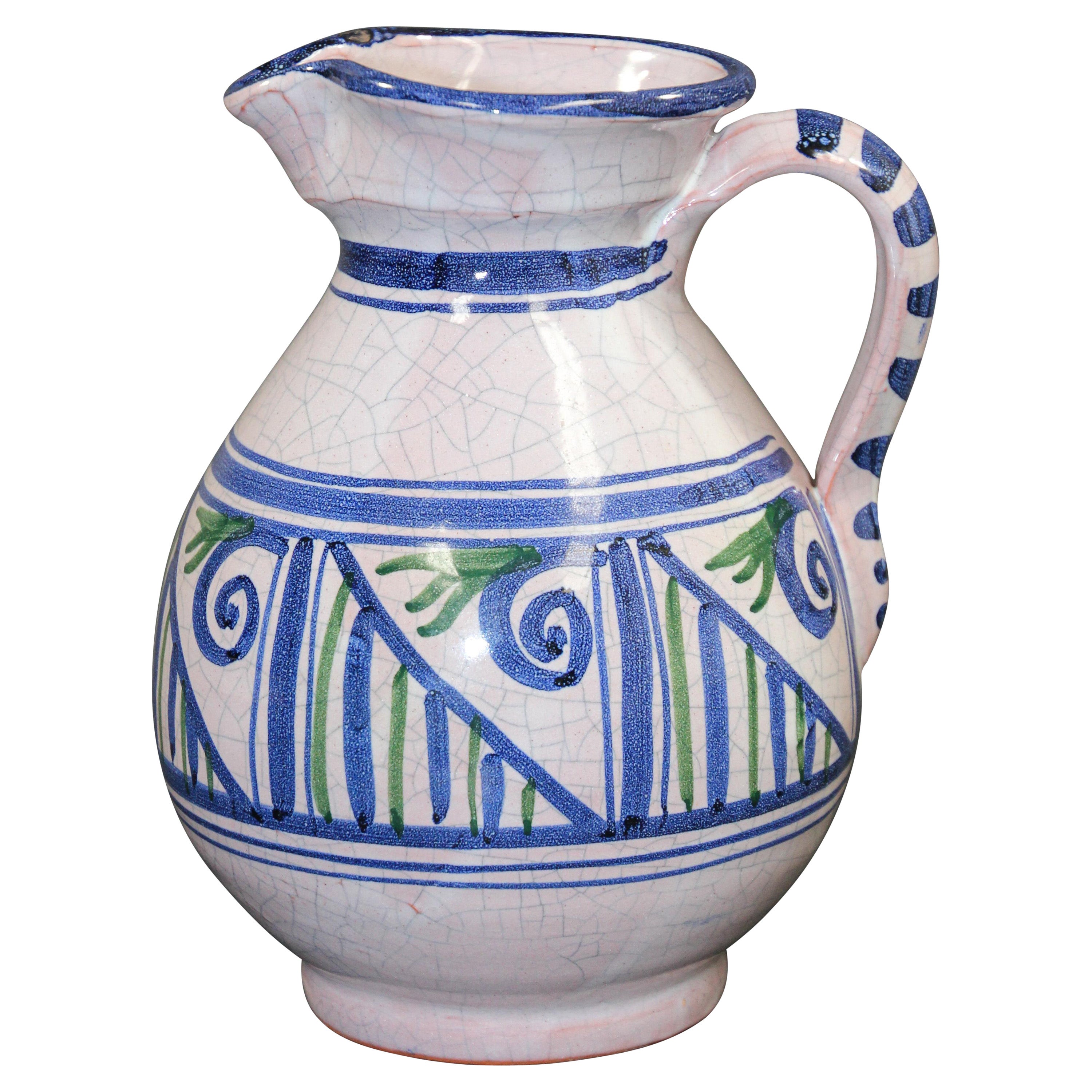 Brocca Talavera Vaso in ceramica smaltata realizzato a mano in Spagna