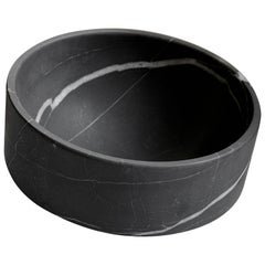 Talayot Black Marble Carved Small Bowl