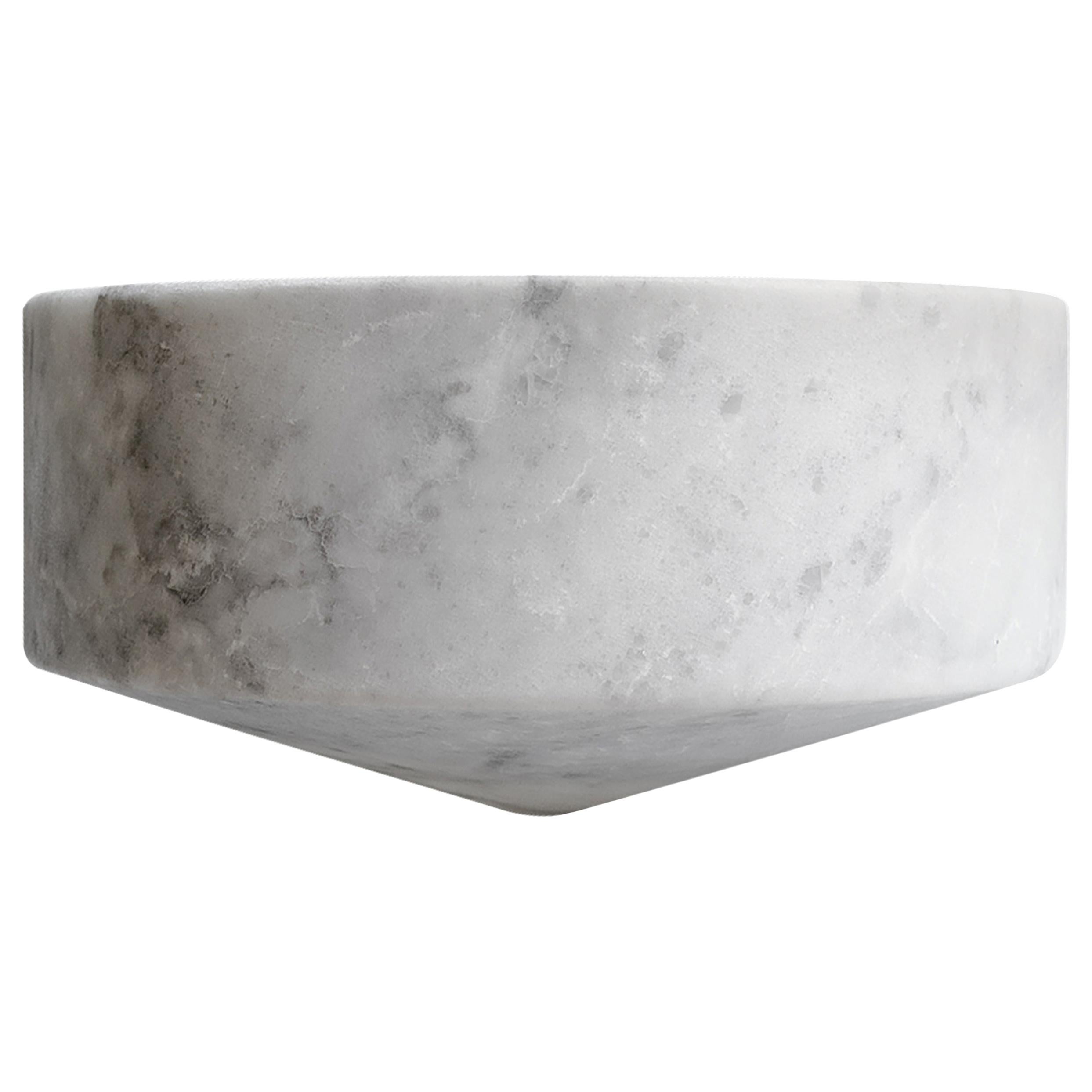 Talayot White Marble Carved Small Bowl For Sale