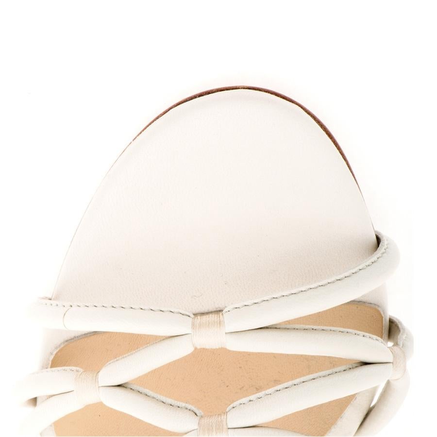 monica white sandals