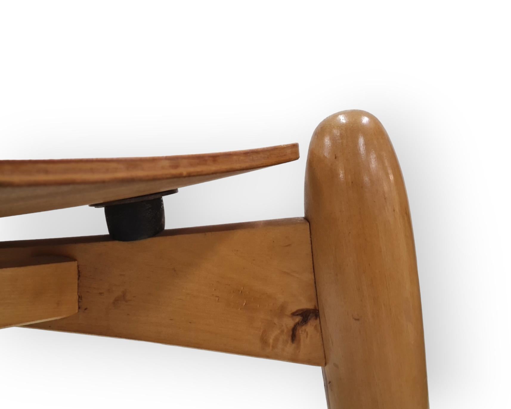 Mid-20th Century Tale stool with form-pressed plywood seat by Asko Ltd. For Sale