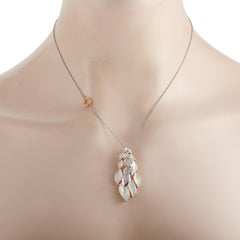 Talento Italiano 18K Rose and White Gold 0.11 Ct Diamond and Mother of Pearl