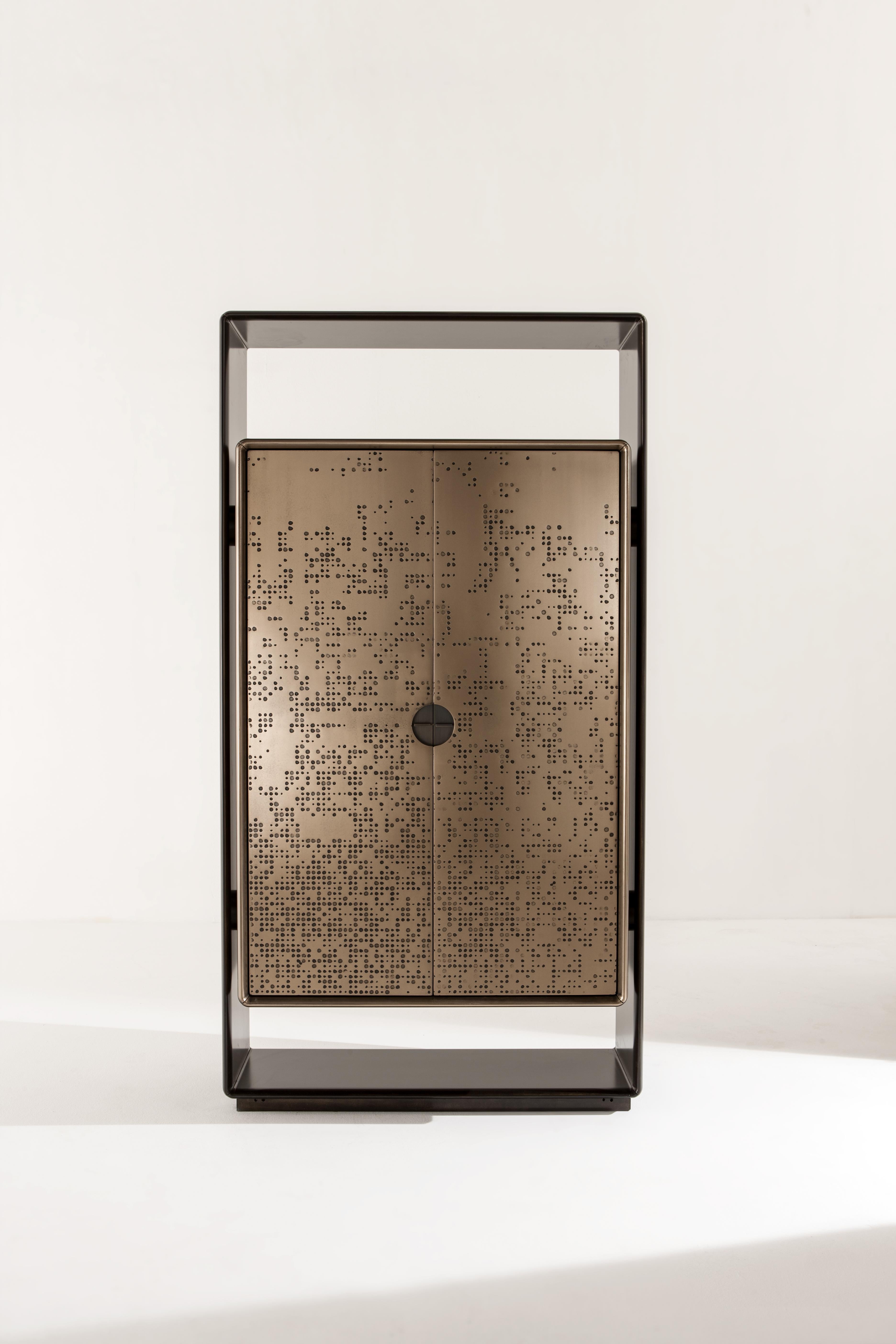 Talento Unlimited TAL 01 MM Sideboard by Laurameroni
Dimensions: W 106 x D 52 x H 200 cm
Materials: Structure: 