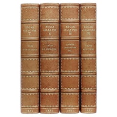 Tales And Poems Of Edgar Allan Poe. 4 vols. 1884 - IN A FINE LEATHER BINDING !